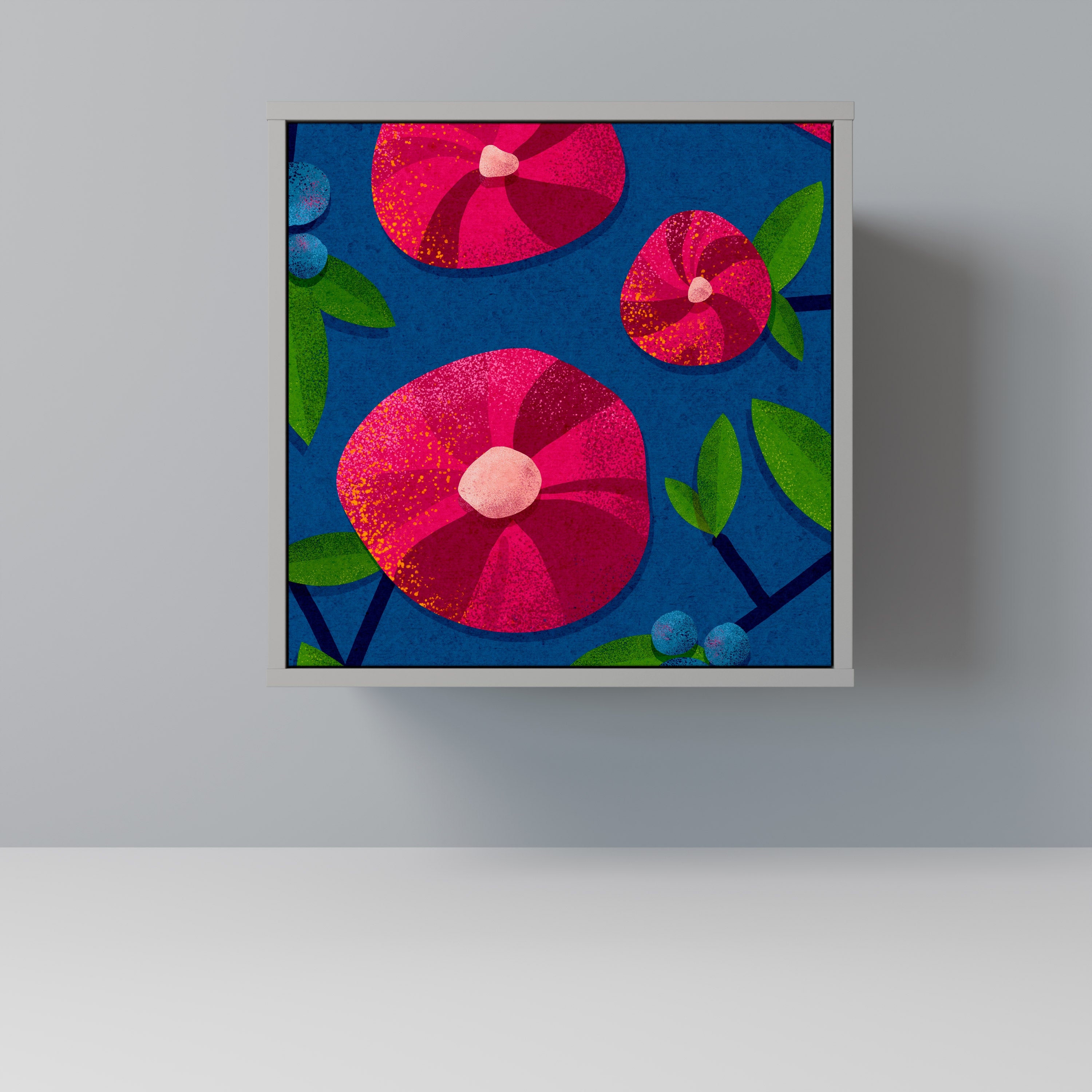 Aparador de 1 puerta SPRING THOUGHTS en acabado gris