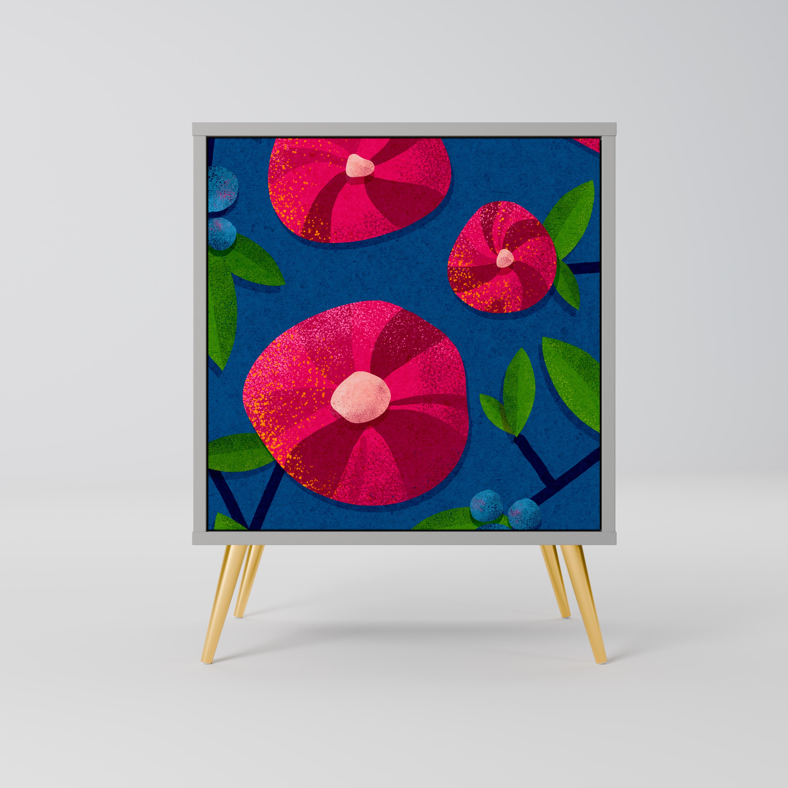 Aparador de 1 puerta SPRING THOUGHTS en acabado gris