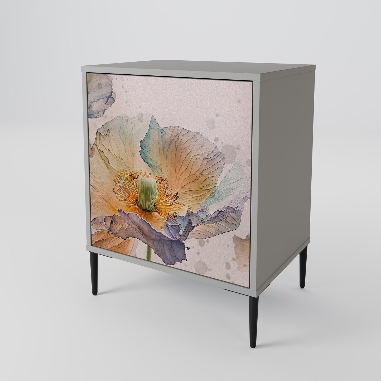 SOFTEN POPPY 1-Door Sideboard
