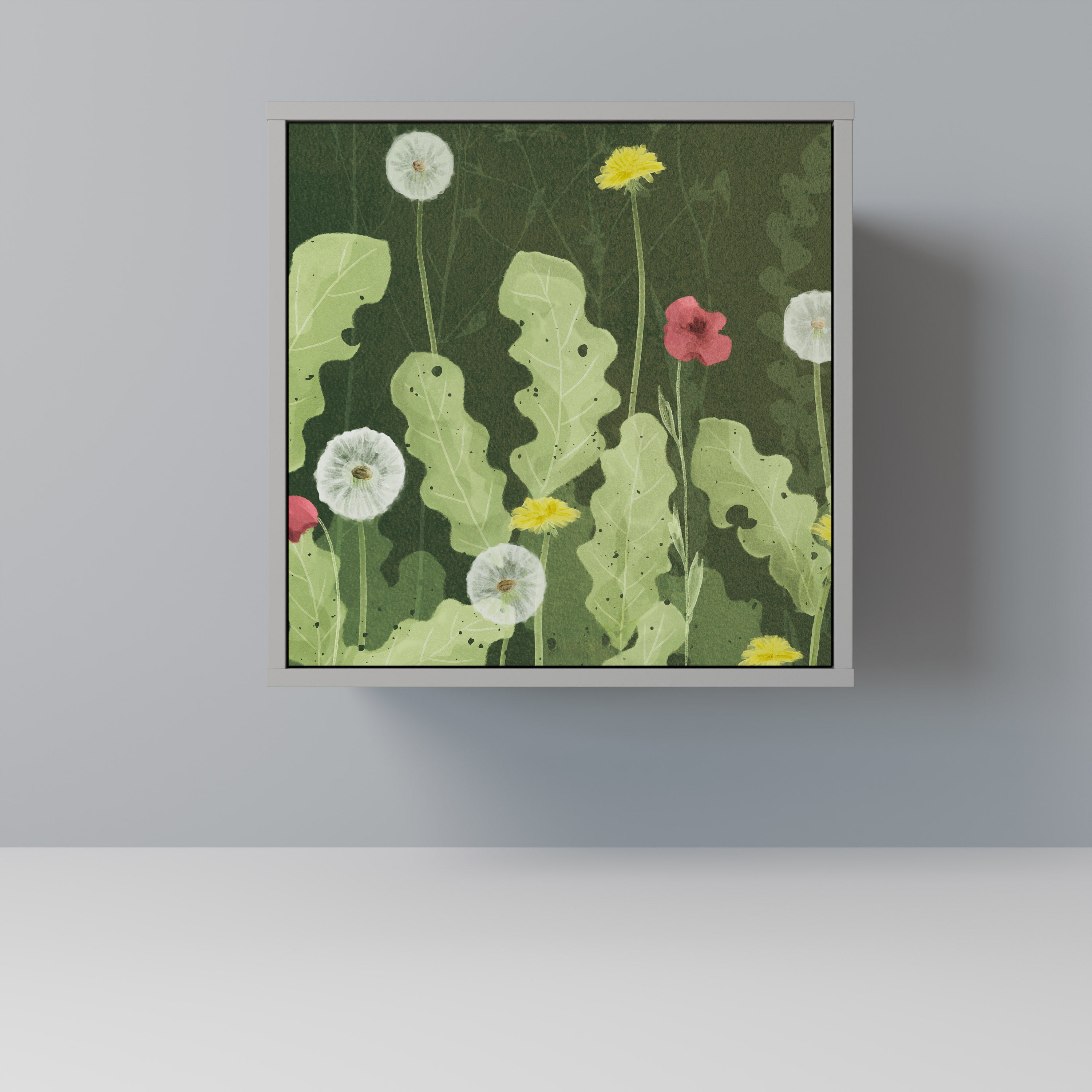 Aparador DANDELION AMUSE de 1 puerta en acabado gris