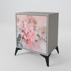 CHERRY BLOSSOM 1-Door Sideboard in Grey Finish