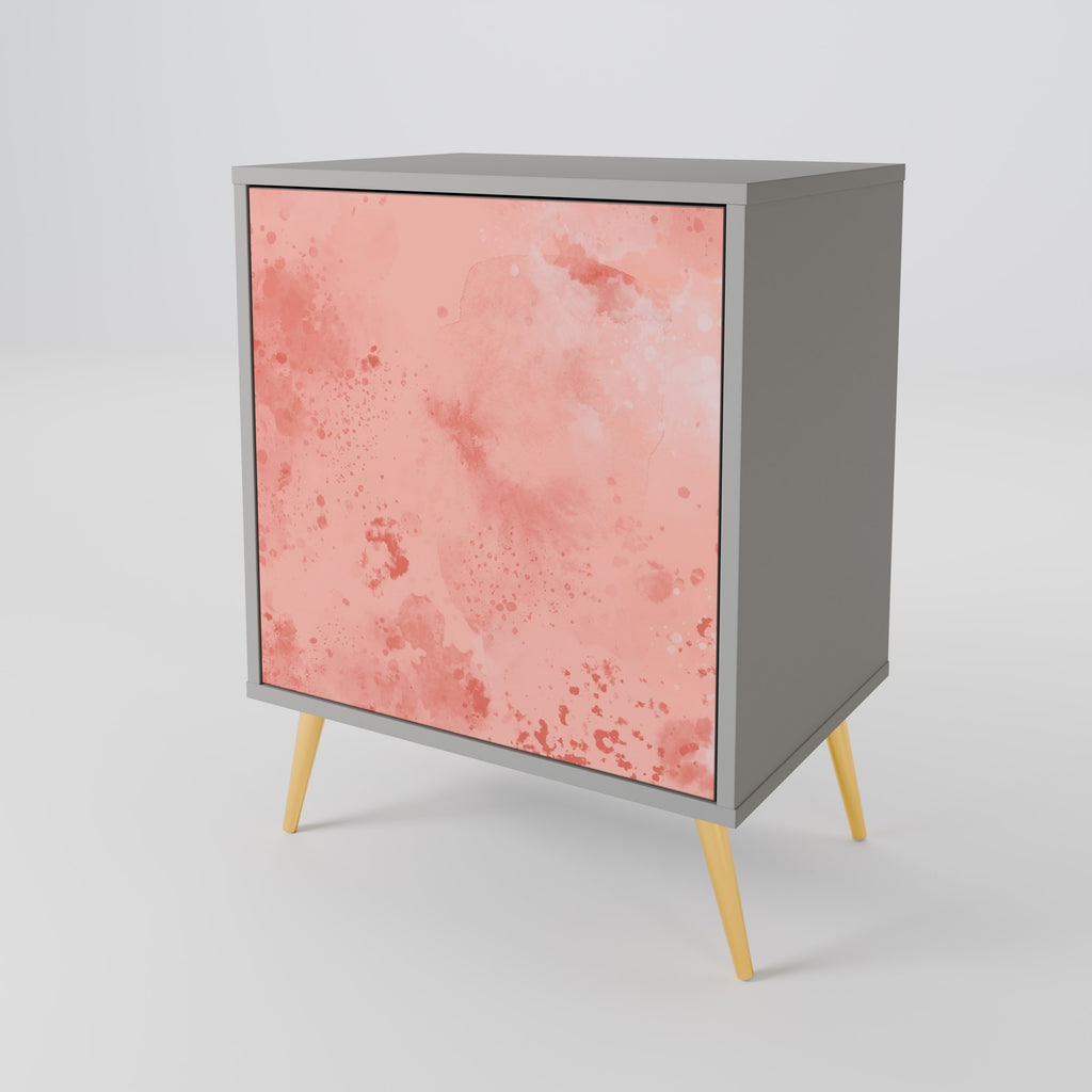 Aparador CRANE DANCE de 1 puerta en acabado gris