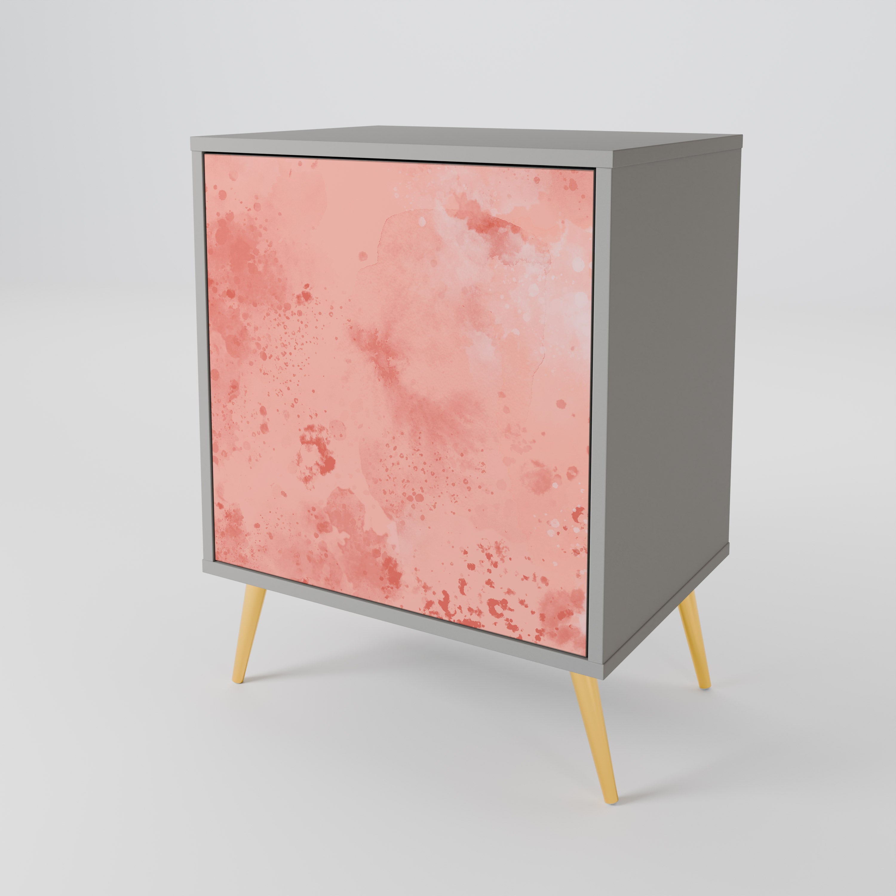 Aparador CRANE DANCE de 1 puerta en acabado gris