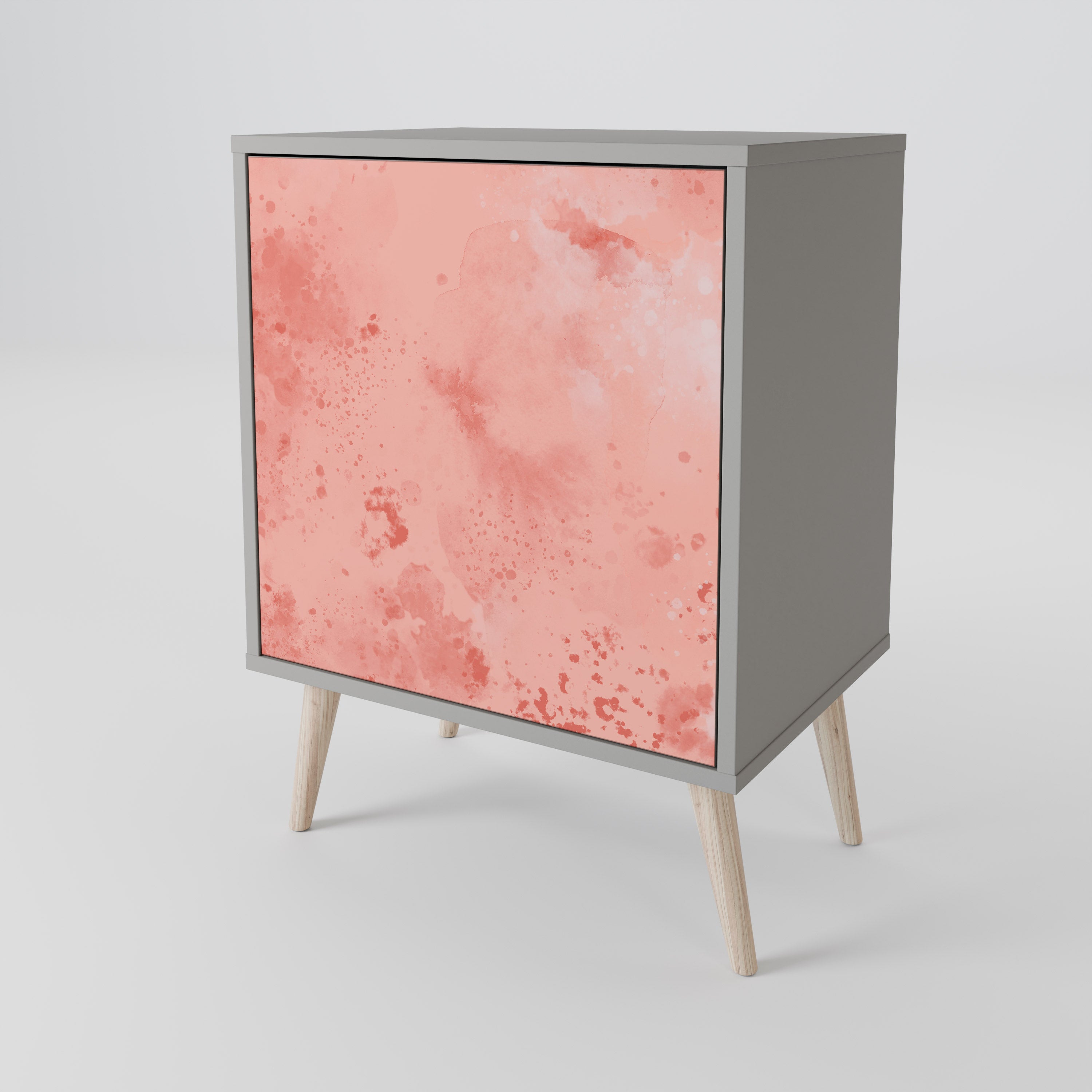 Aparador CRANE DANCE de 1 puerta en acabado gris