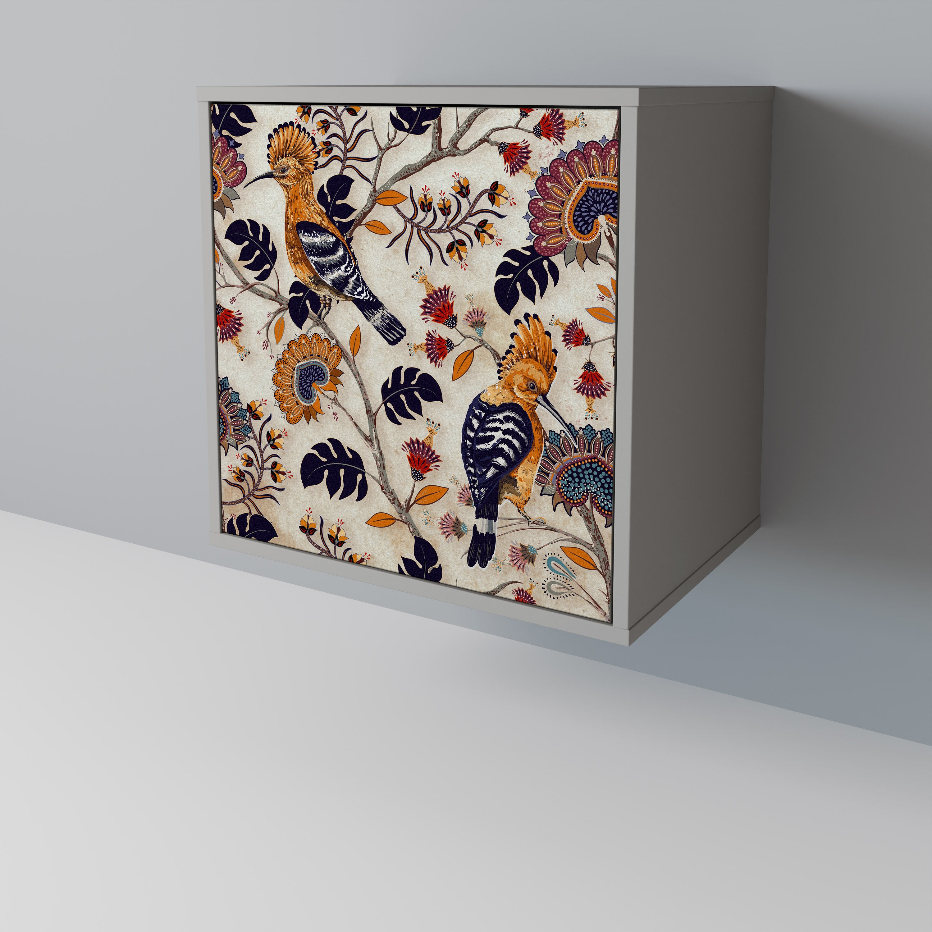 Aparador EMINENT HOOPOE de 1 puerta en acabado gris