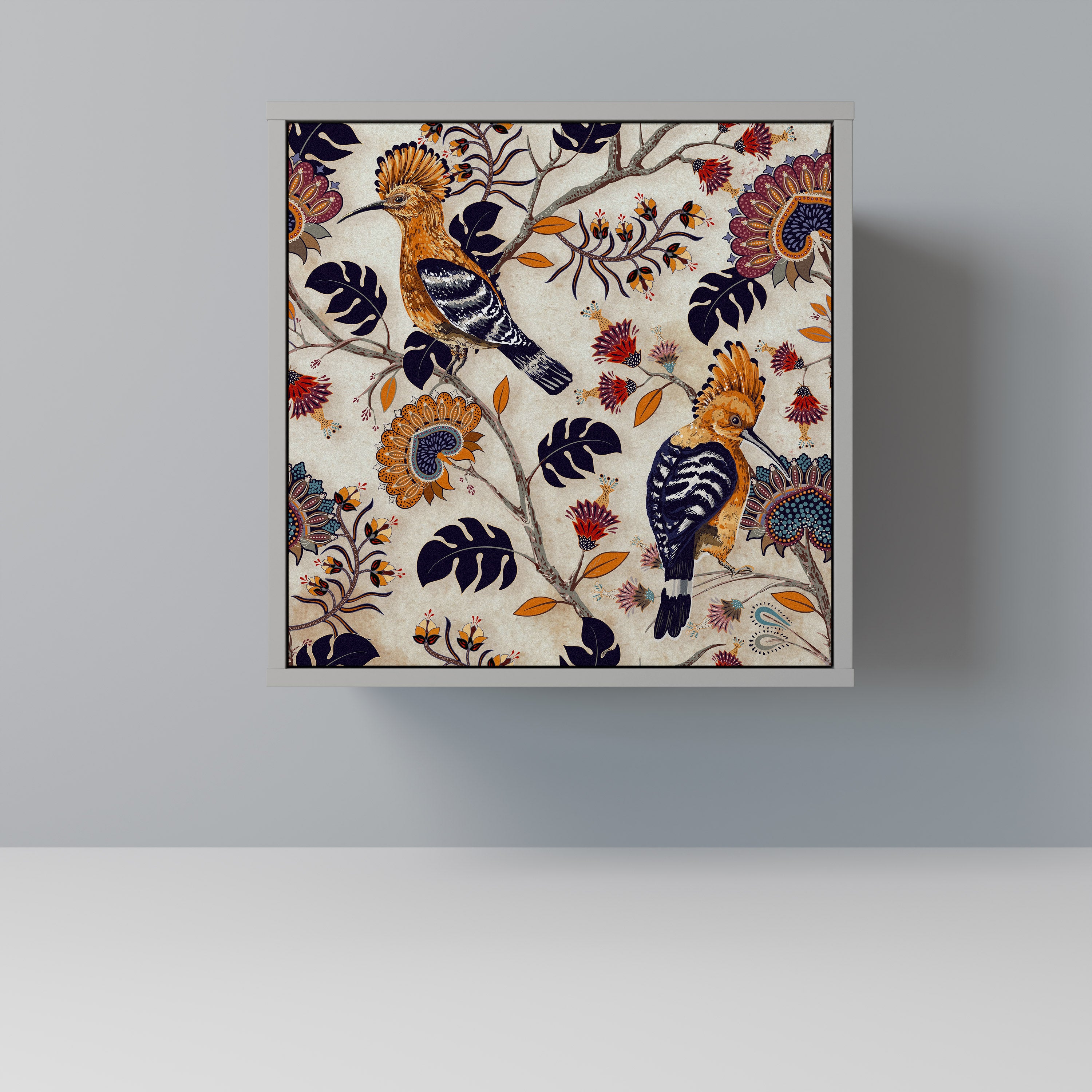 Aparador EMINENT HOOPOE de 1 puerta en acabado gris