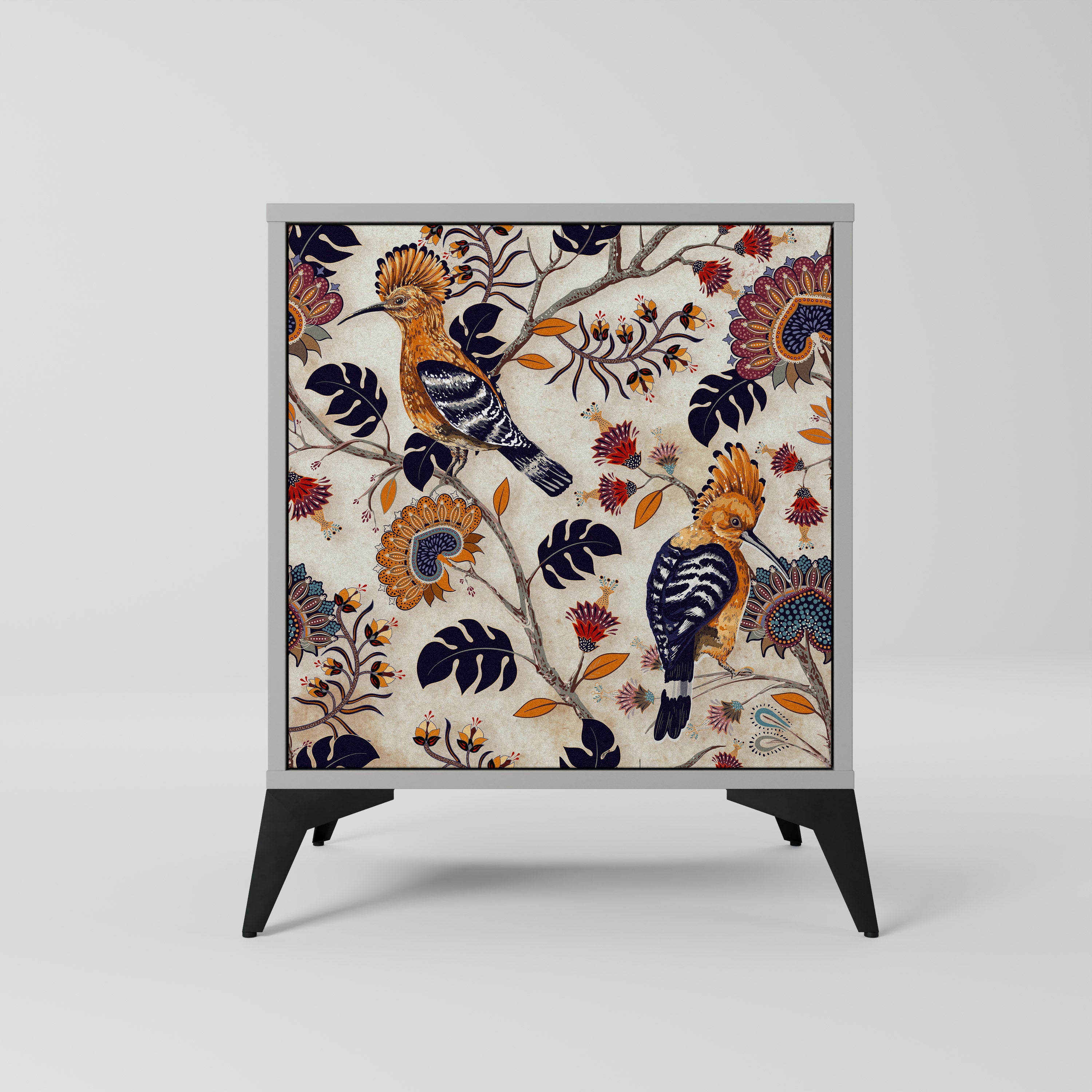 Aparador EMINENT HOOPOE de 1 puerta en acabado gris