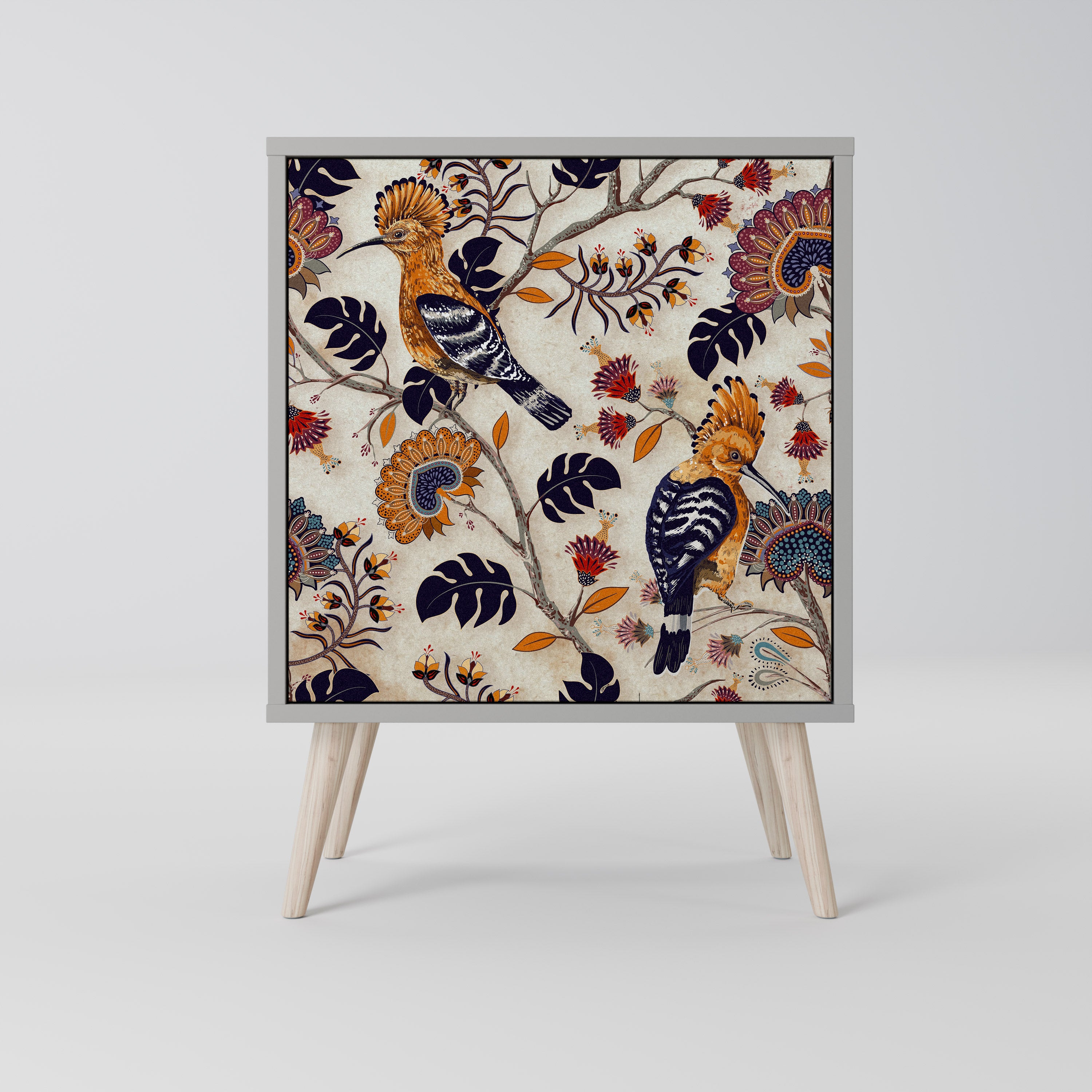 Aparador EMINENT HOOPOE de 1 puerta en acabado gris