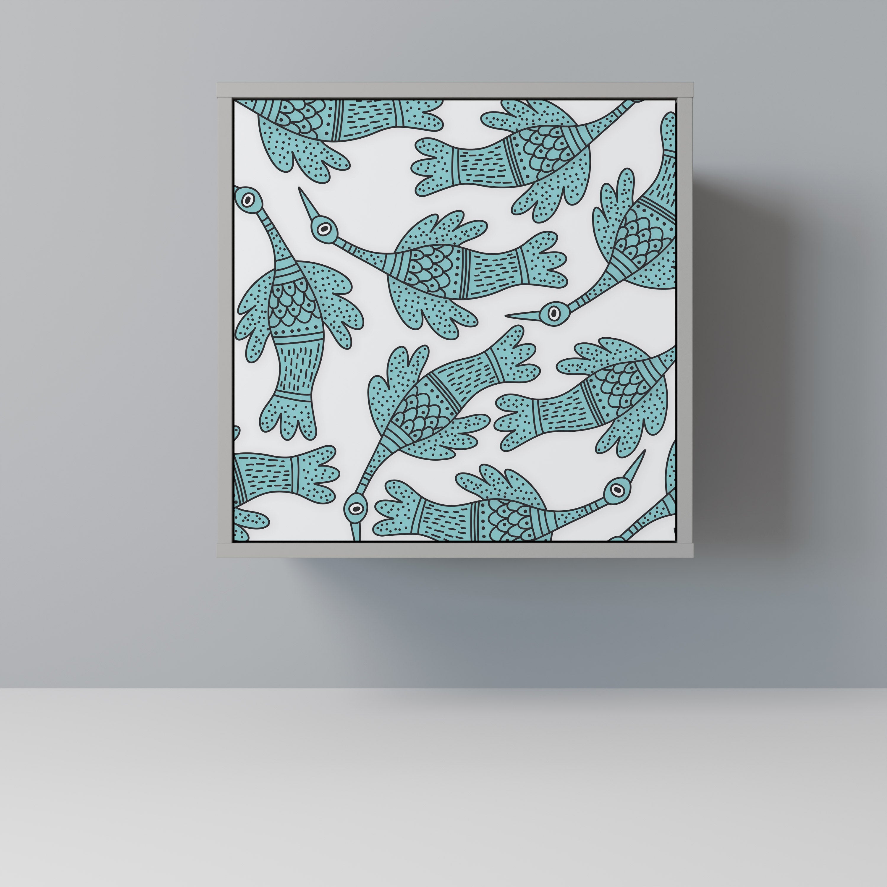 Aparador WATERSPOUT SONGIBIRD de 1 puerta en acabado gris