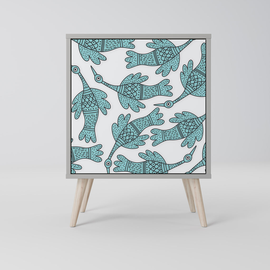 Aparador WATERSPOUT SONGIBIRD de 1 puerta en acabado gris