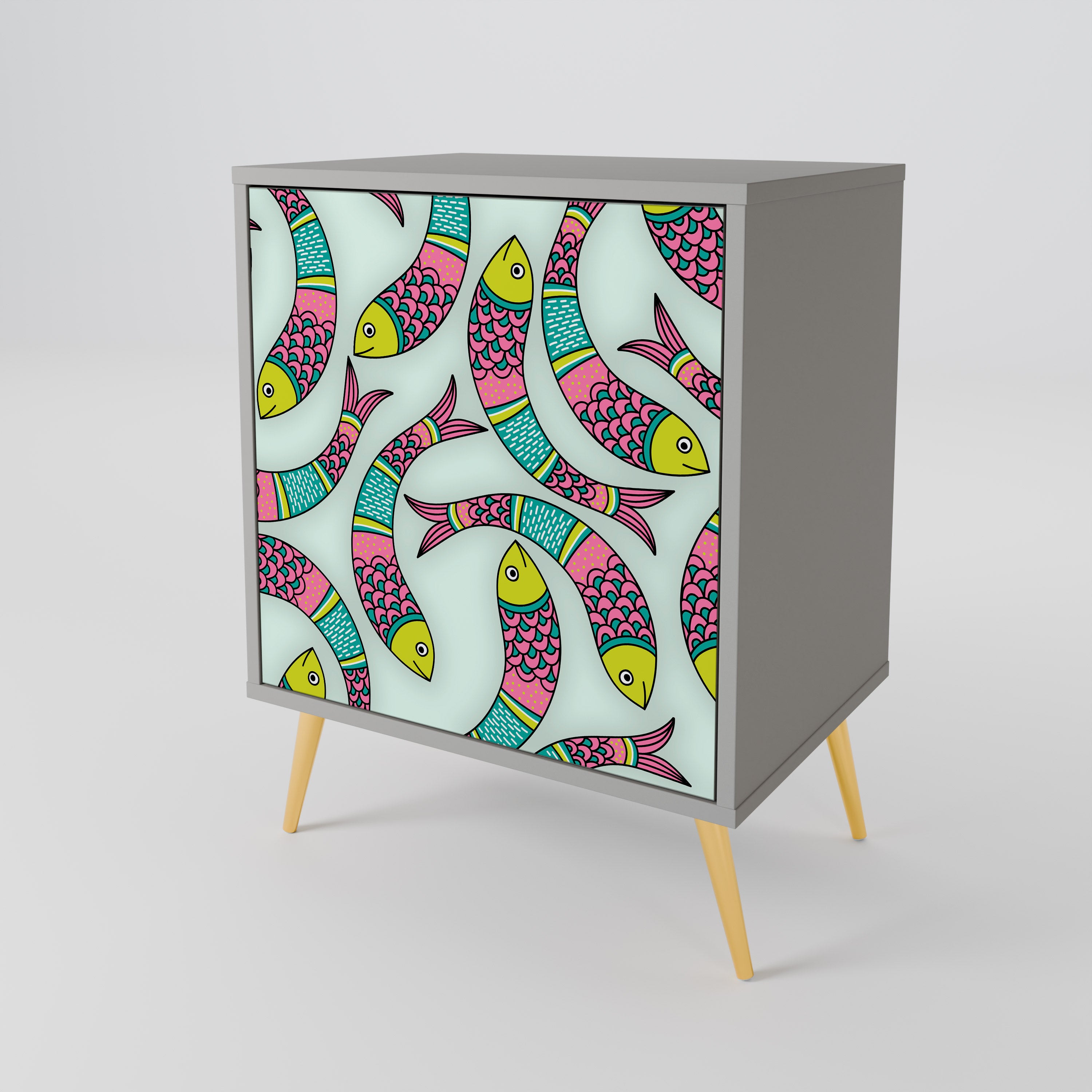 INDIAN FISH Aparador de 1 Puerta