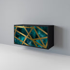 THE LABYRINTH OF GOLD 2-Door Sideboard in Black Finish