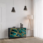 THE LABYRINTH OF GOLD 2-Door Sideboard in Black Finish