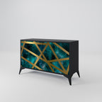 THE LABYRINTH OF GOLD 2-Door Sideboard in Black Finish