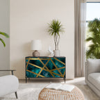 THE LABYRINTH OF GOLD 2-Door Sideboard in Black Finish