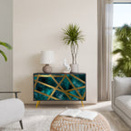 THE LABYRINTH OF GOLD 2-Door Sideboard in Black Finish