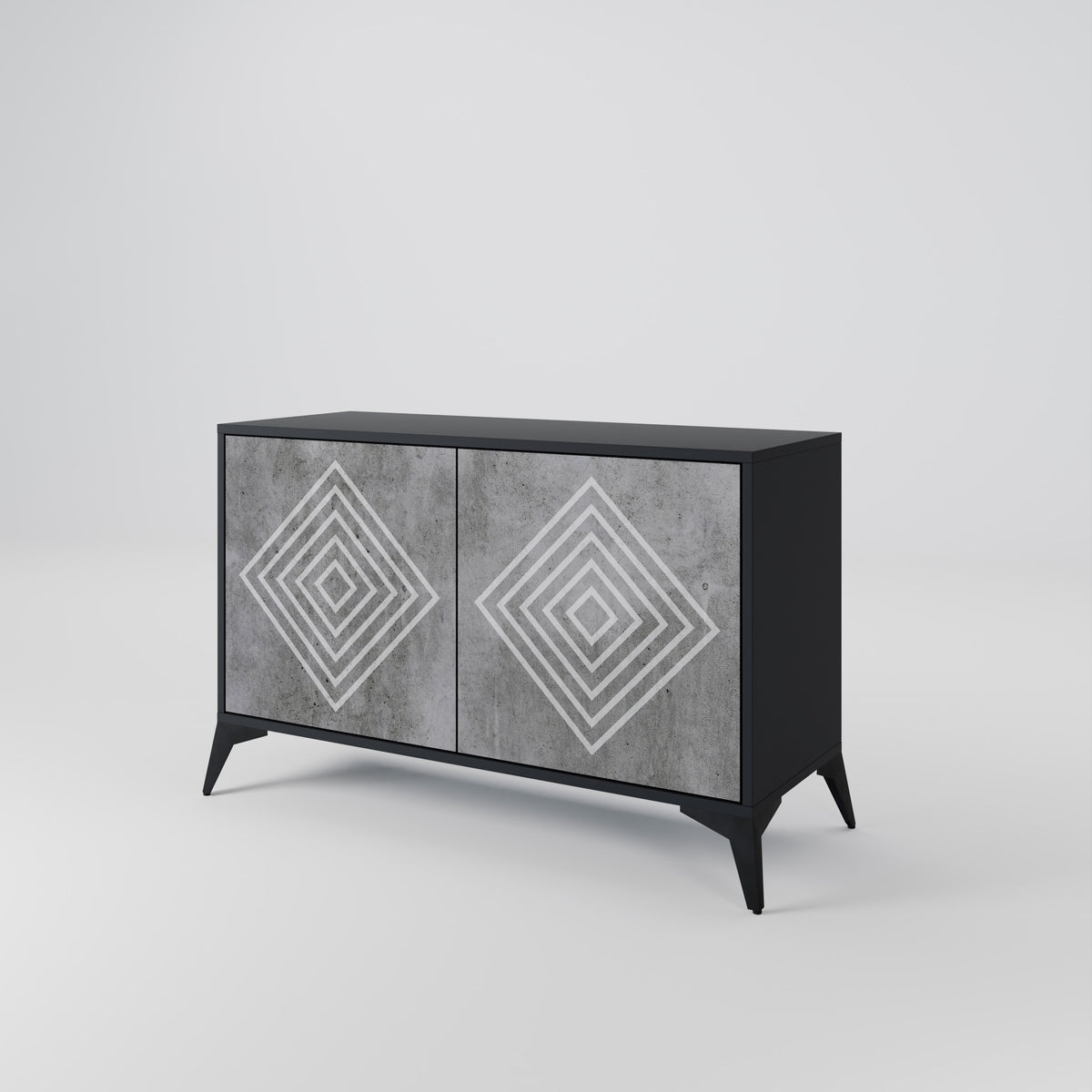 POLYGONAL ARTISTRY Aparador de 2 Puertas