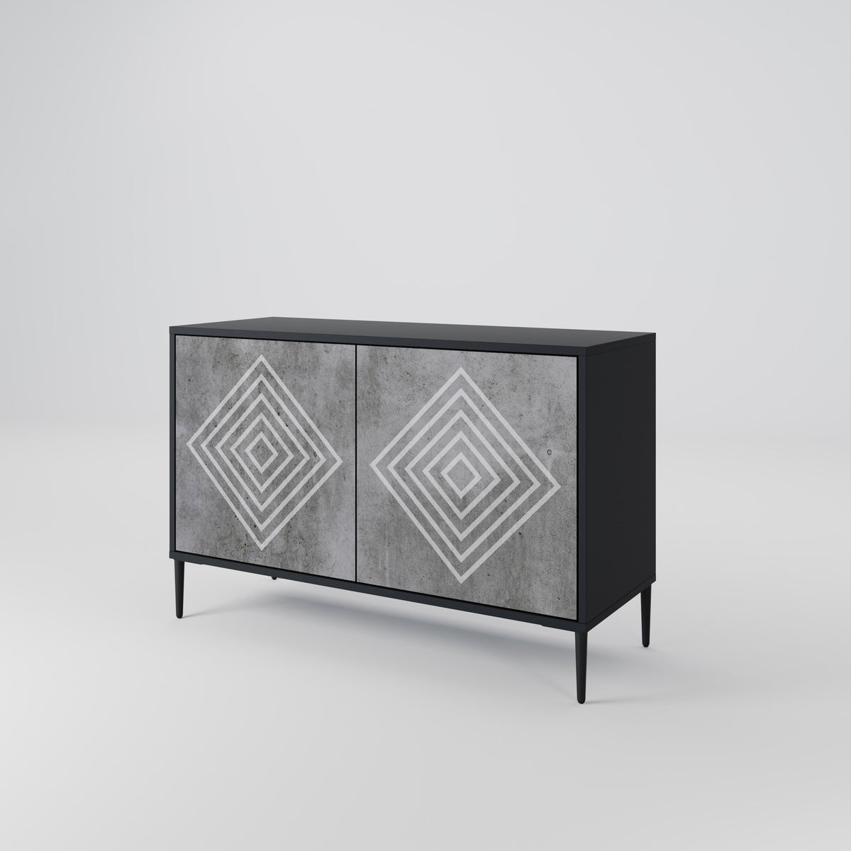POLYGONAL ARTISTRY Aparador de 2 Puertas