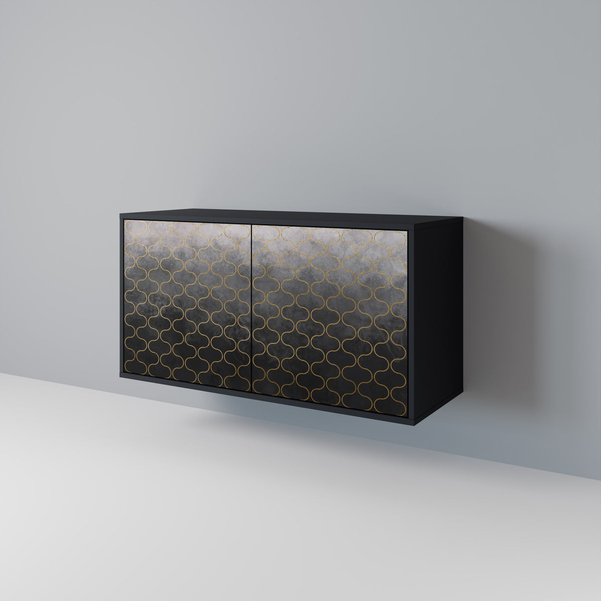 TESSELATED GRAYISH Aparador de 2 Puertas
