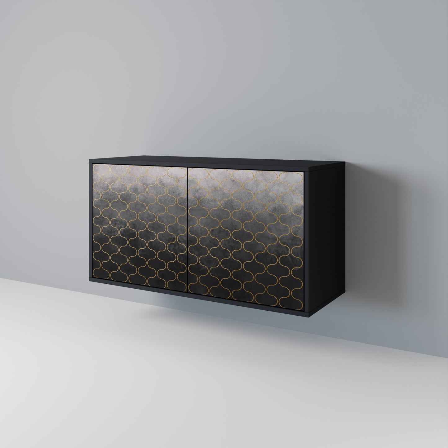 TESSELATED GRAYISH Aparador de 2 Puertas