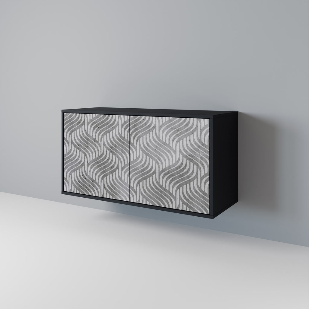 CONCRETE MOVEMENT 2-Door Sideboard in Black Finish