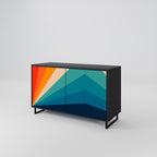 PRISM CONCUSSION 2-Door Sideboard in Black Finish