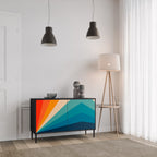 PRISM CONCUSSION 2-Door Sideboard in Black Finish