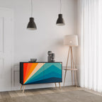 PRISM CONCUSSION 2-Door Sideboard in Black Finish