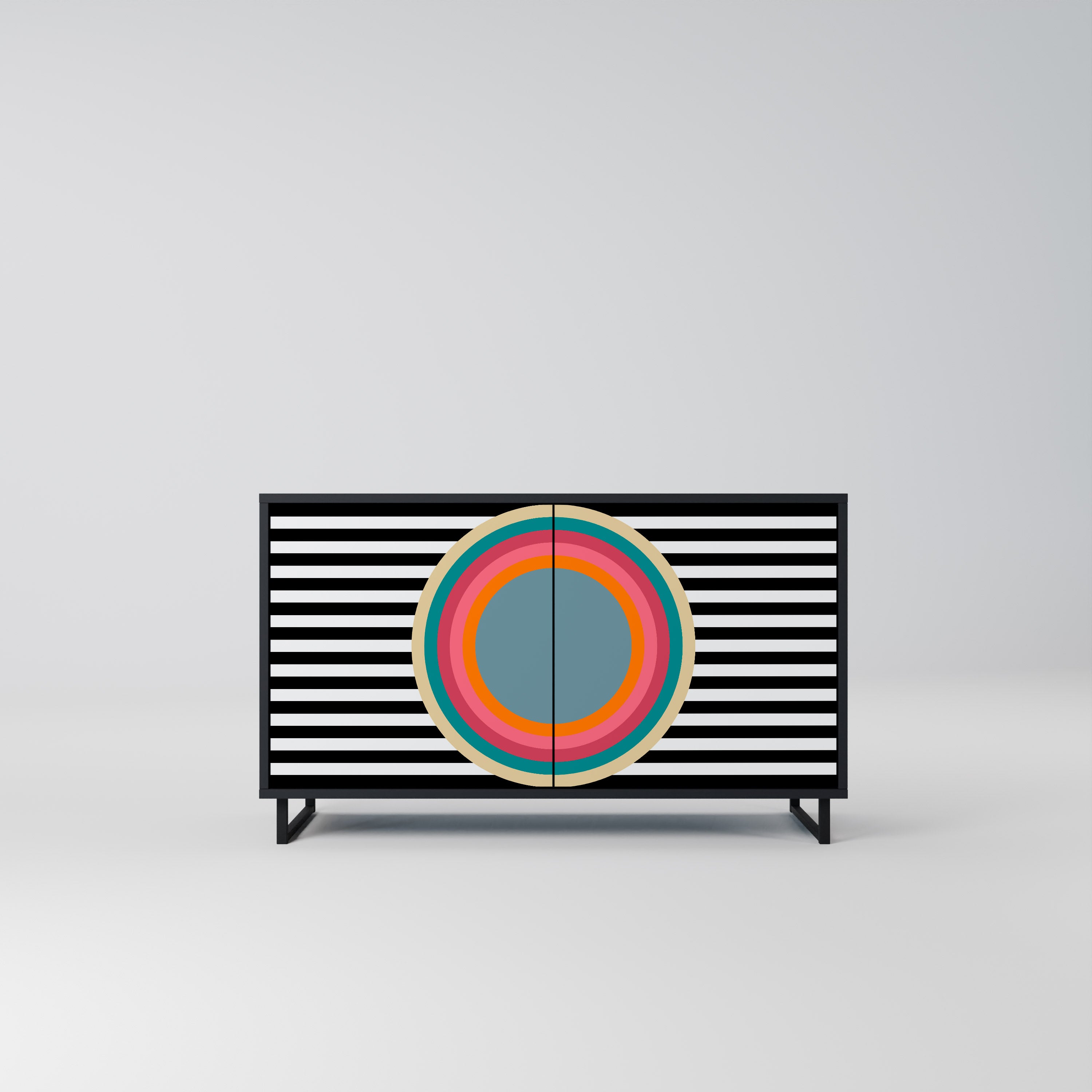 SPECTRA SHOWCASE 2-Door Sideboard in Black Finish