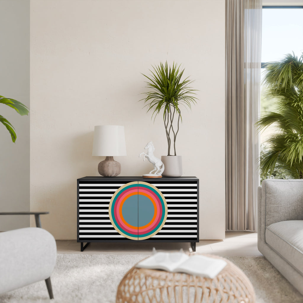 SPECTRA SHOWCASE 2-Door Sideboard in Black Finish