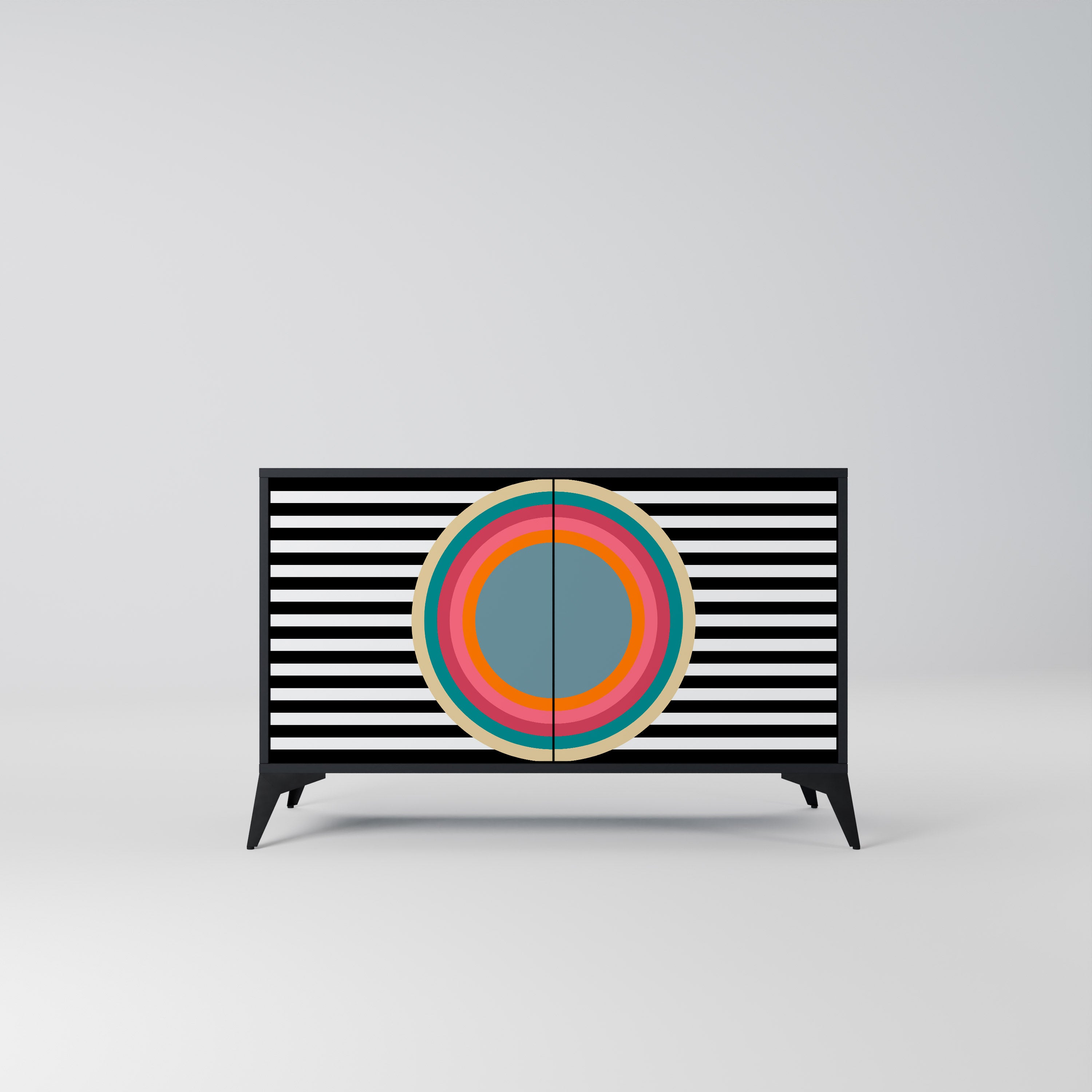 SPECTRA SHOWCASE 2-Door Sideboard in Black Finish