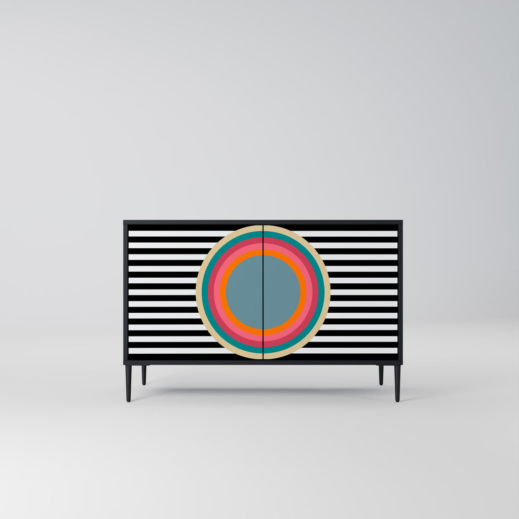 SPECTRA SHOWCASE 2-Door Sideboard in Black Finish