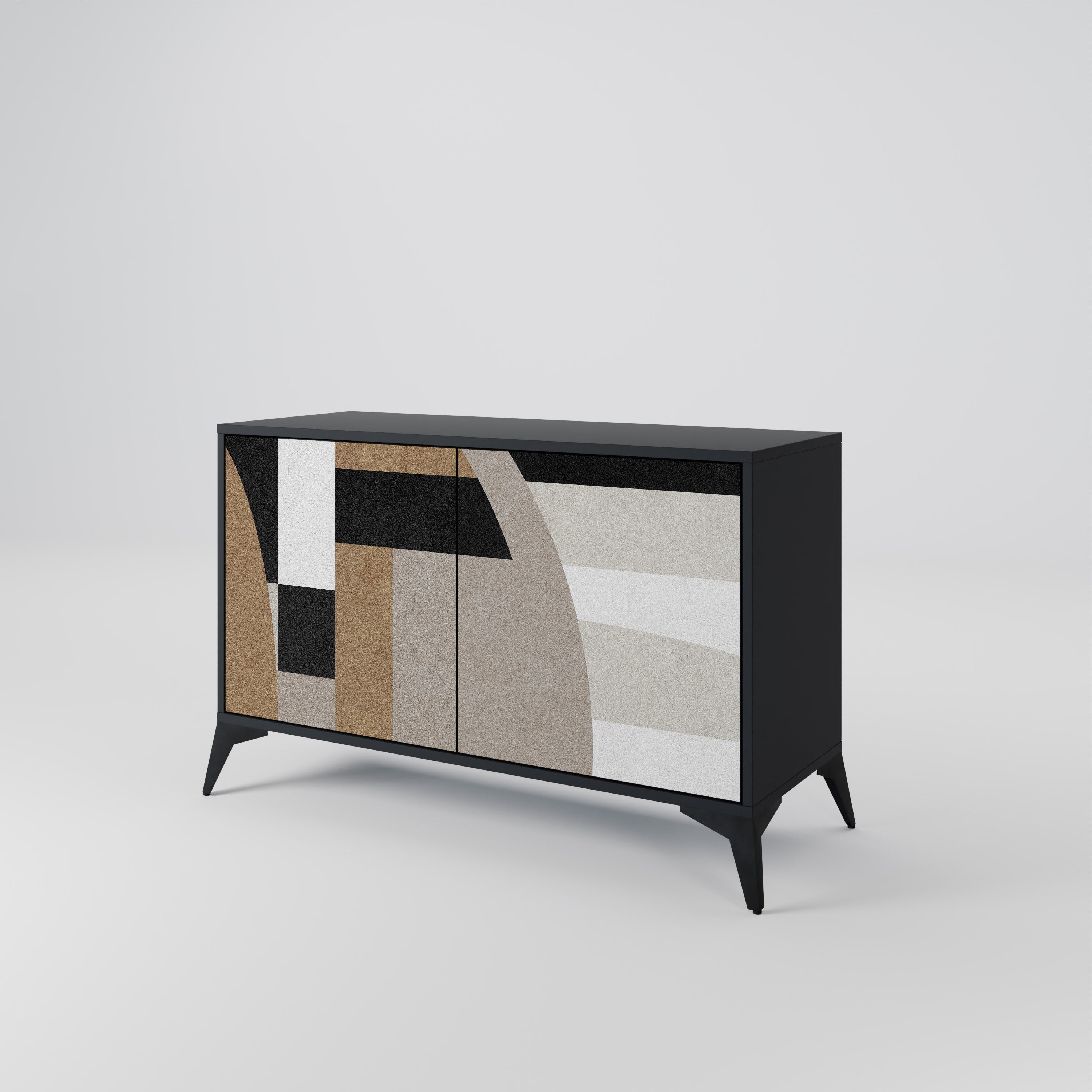 DELICATE MEMENTO 2-Door Sideboard in Black Finish