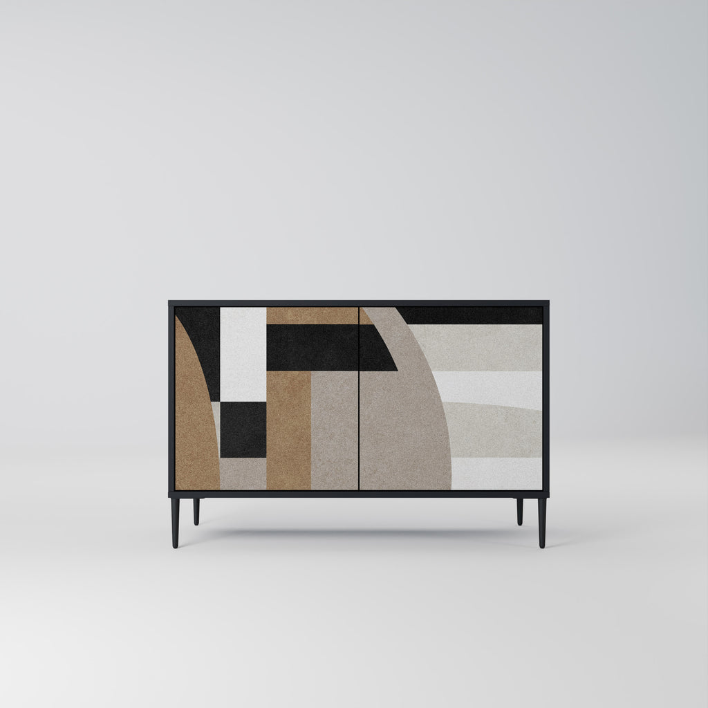 DELICATE MEMENTO 2-Door Sideboard in Black Finish