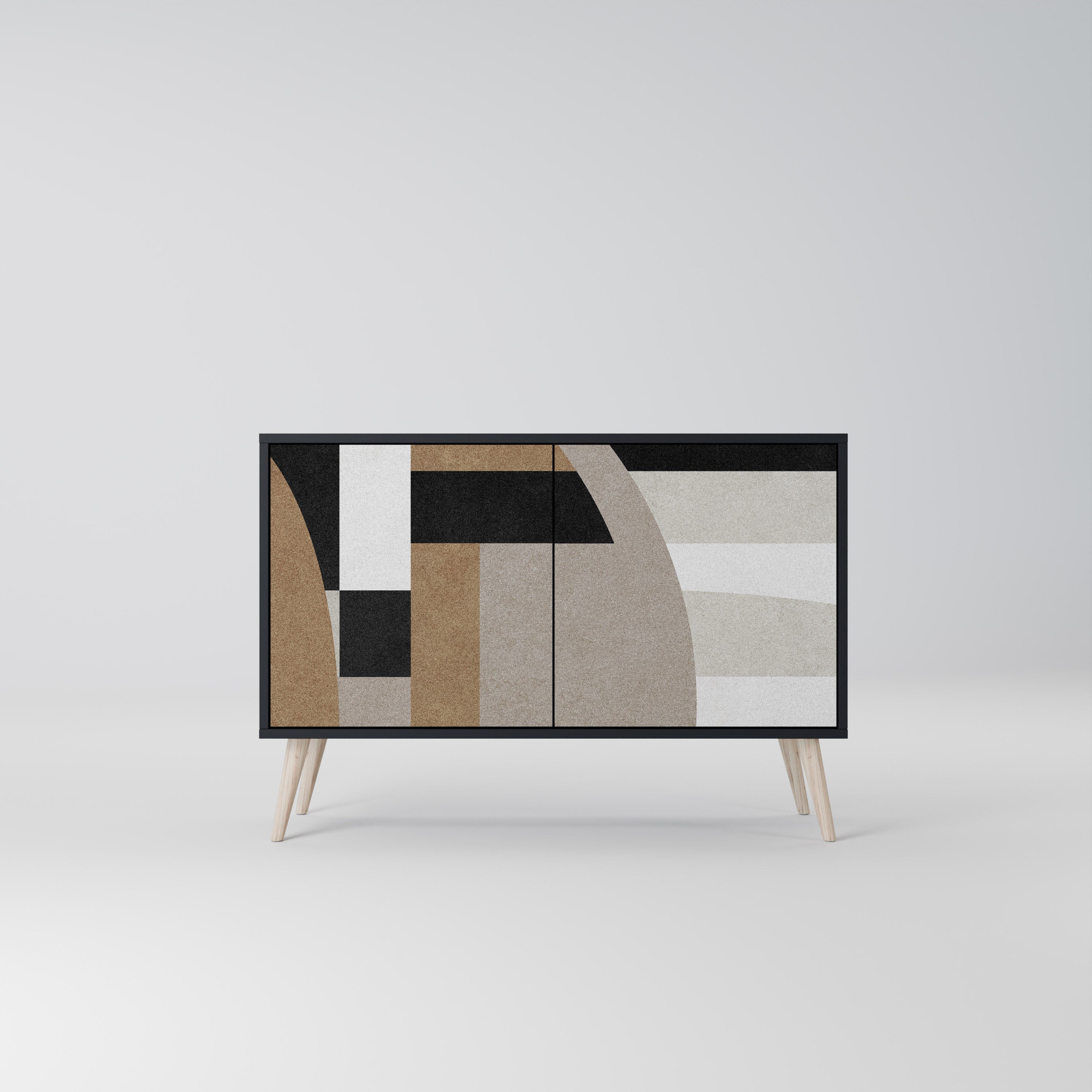 DELICATE MEMENTO 2-Door Sideboard in Black Finish