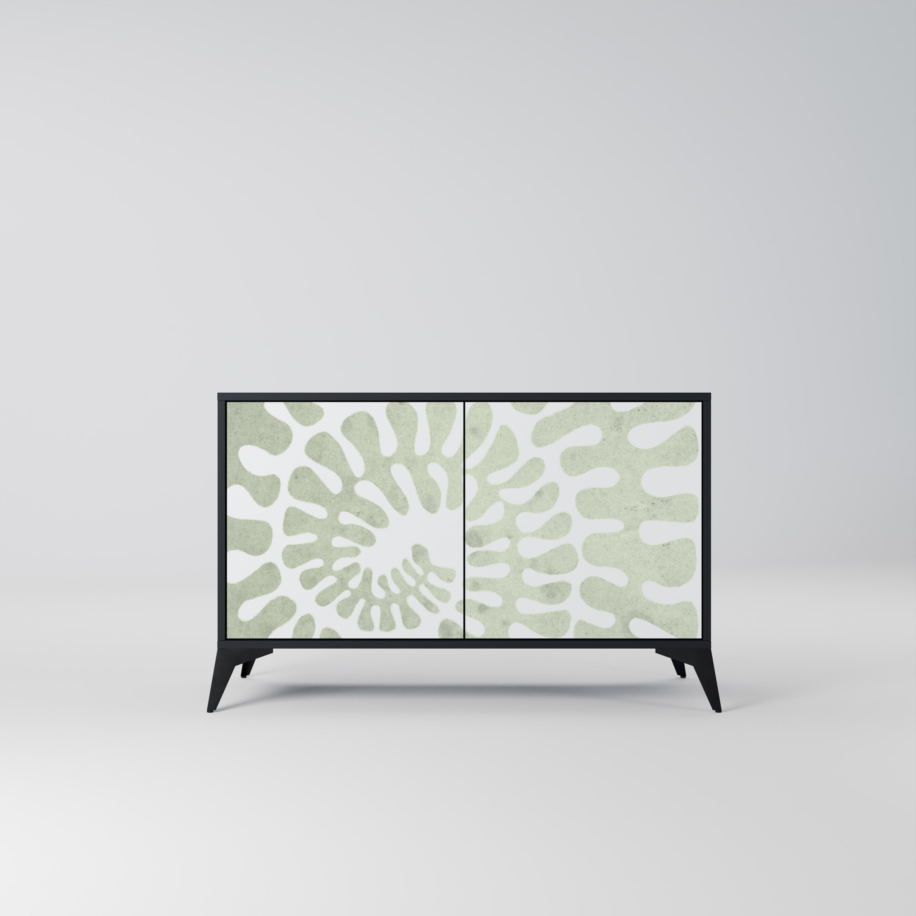 HELIX DANCE 2-Door Sideboard in Black Finish