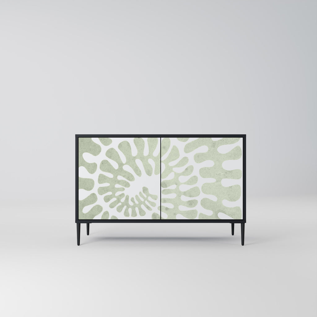 HELIX DANCE 2-Door Sideboard in Black Finish