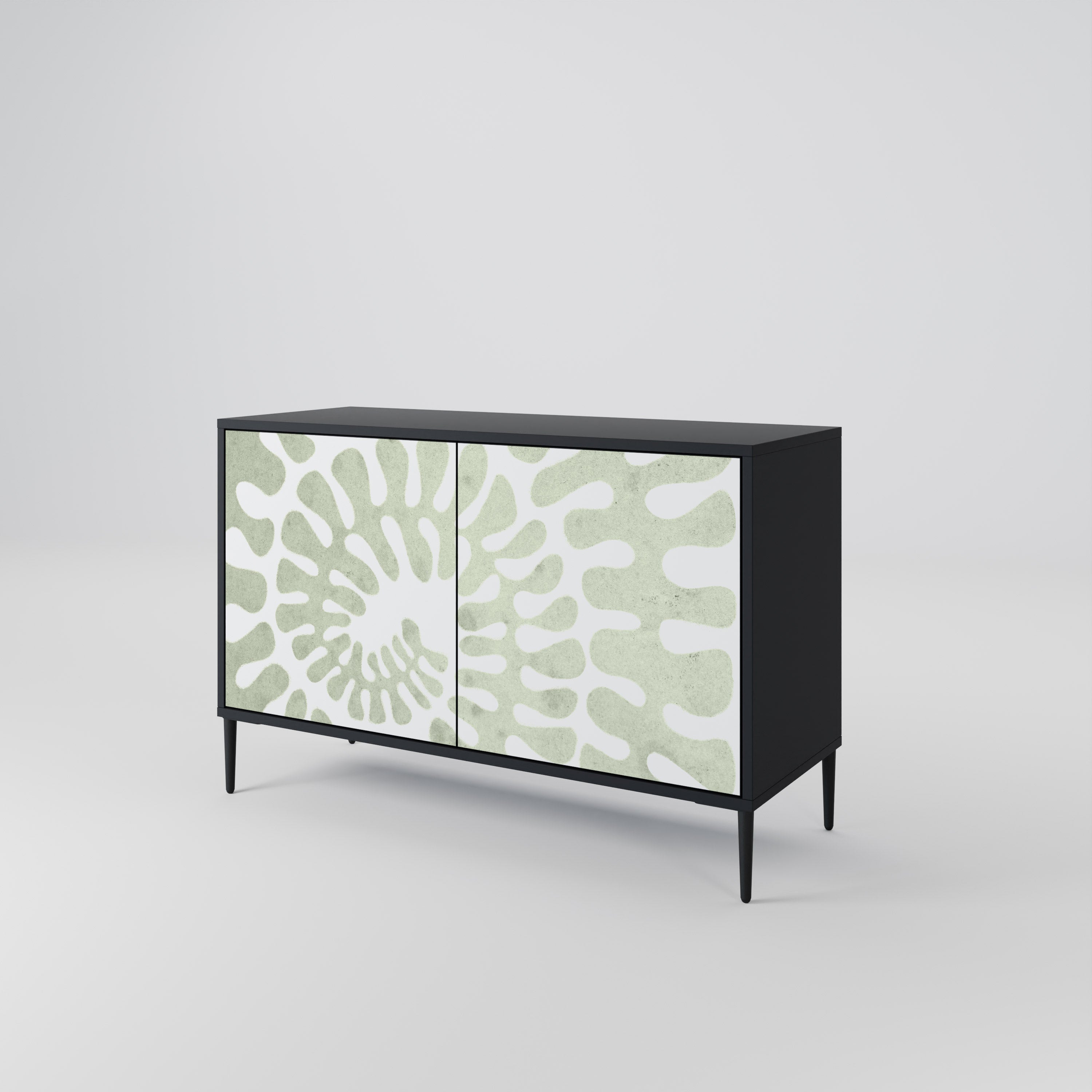 HELIX DANCE 2-Door Sideboard in Black Finish