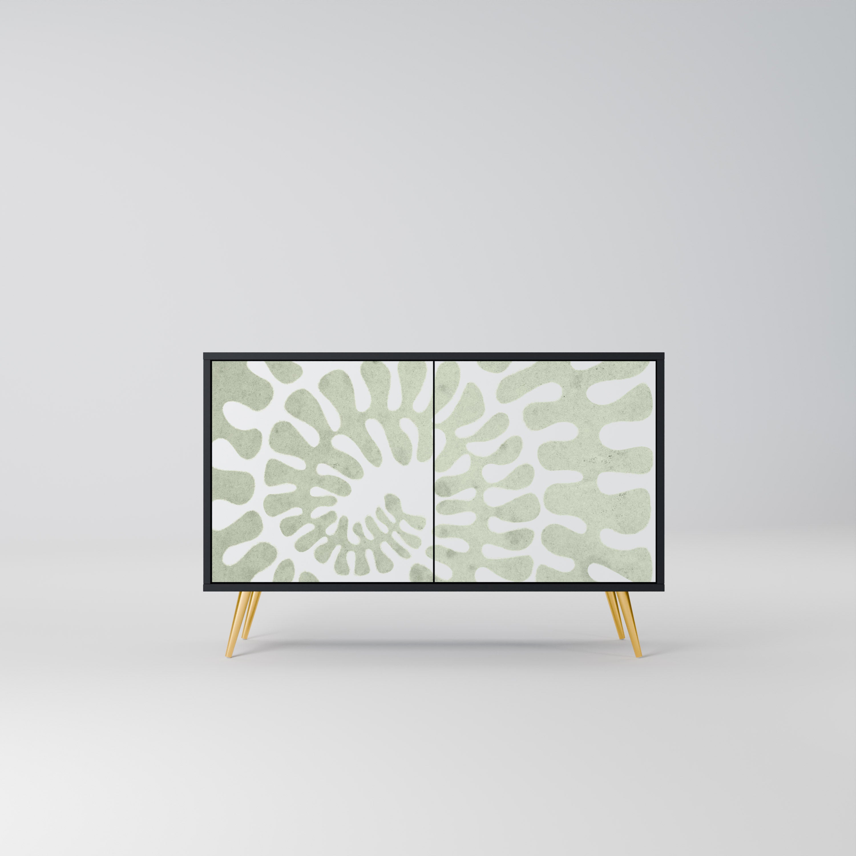 HELIX DANCE 2-Door Sideboard in Black Finish