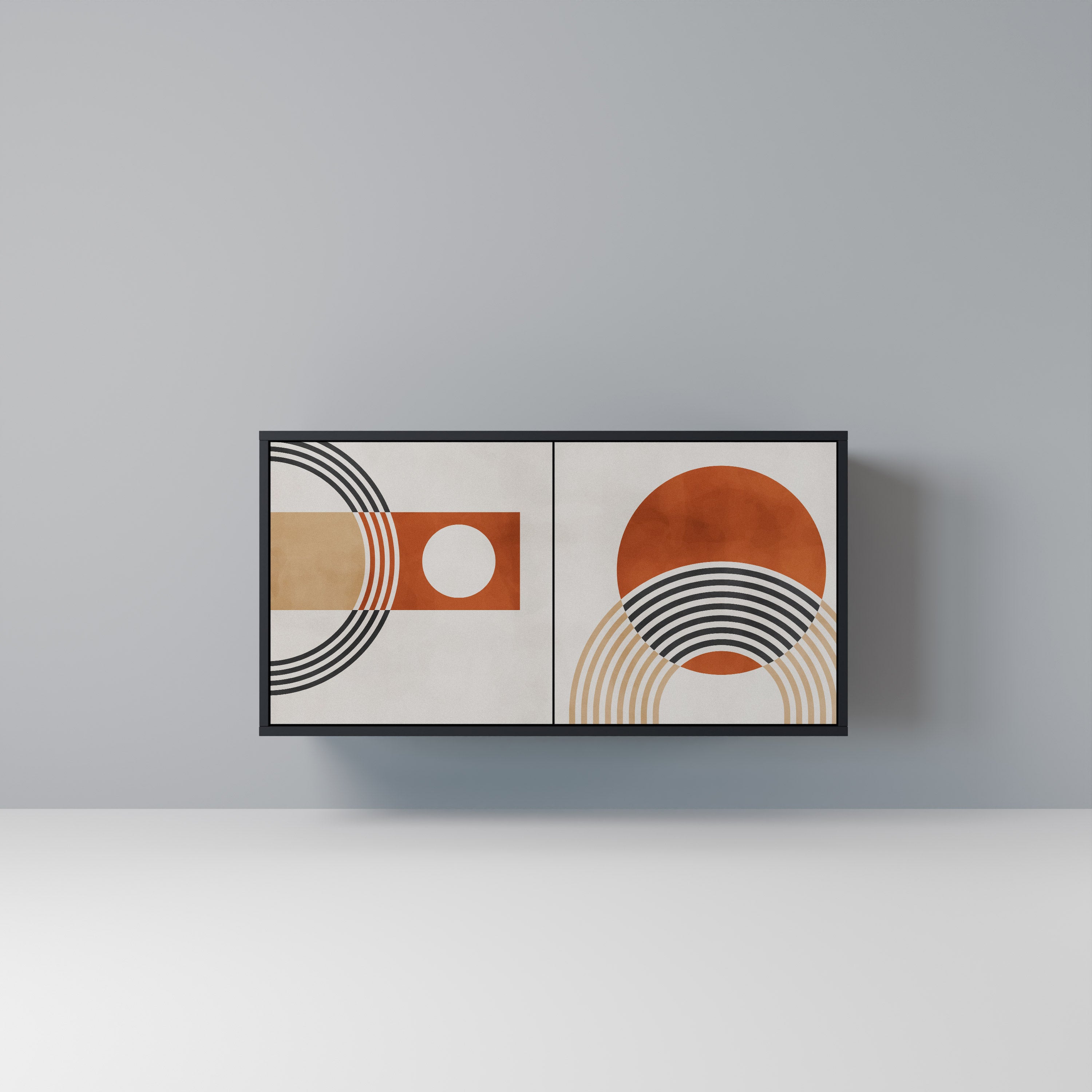 SPACE AROUND 2-Door Sideboard in Black Finish