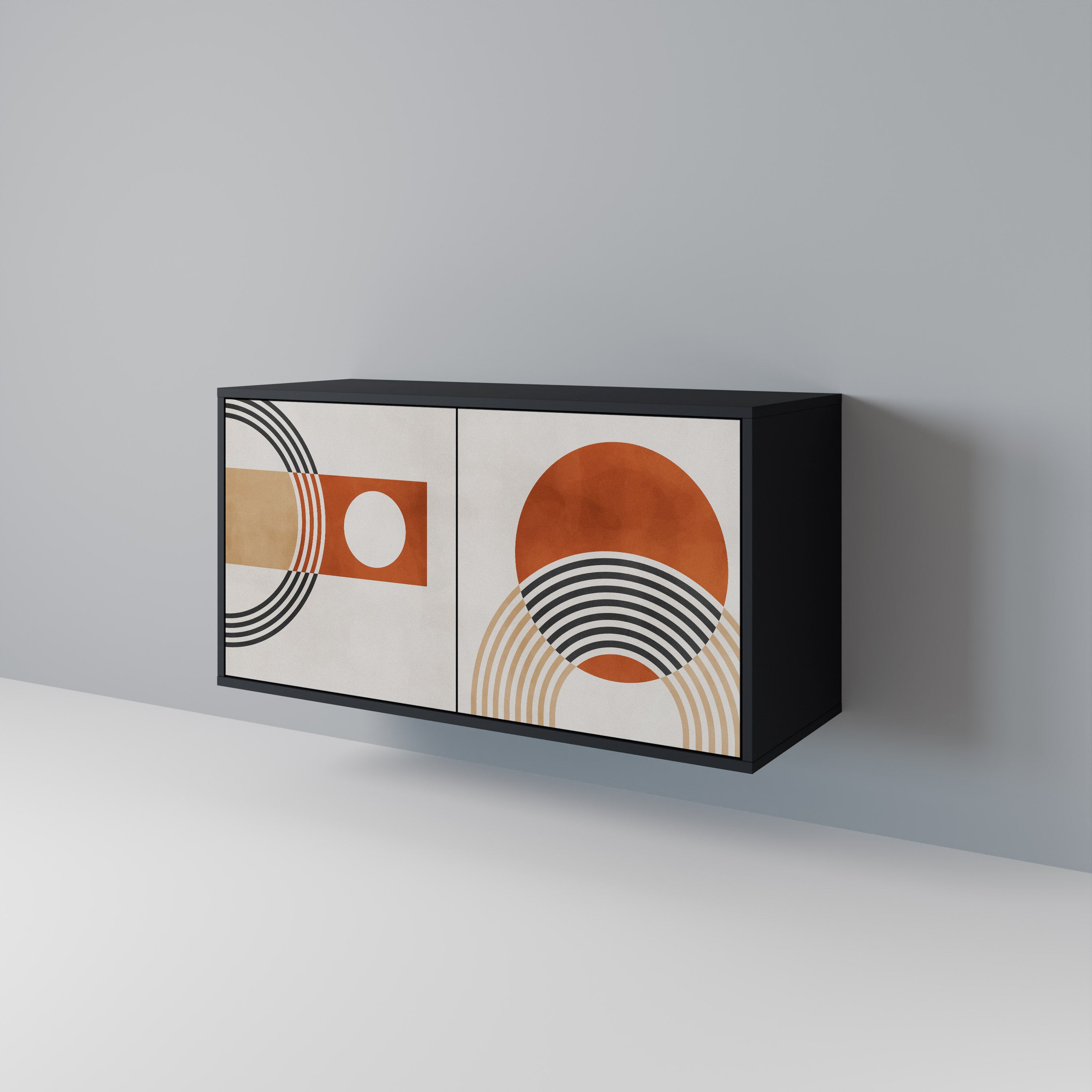 SPACE AROUND 2-Door Sideboard in Black Finish