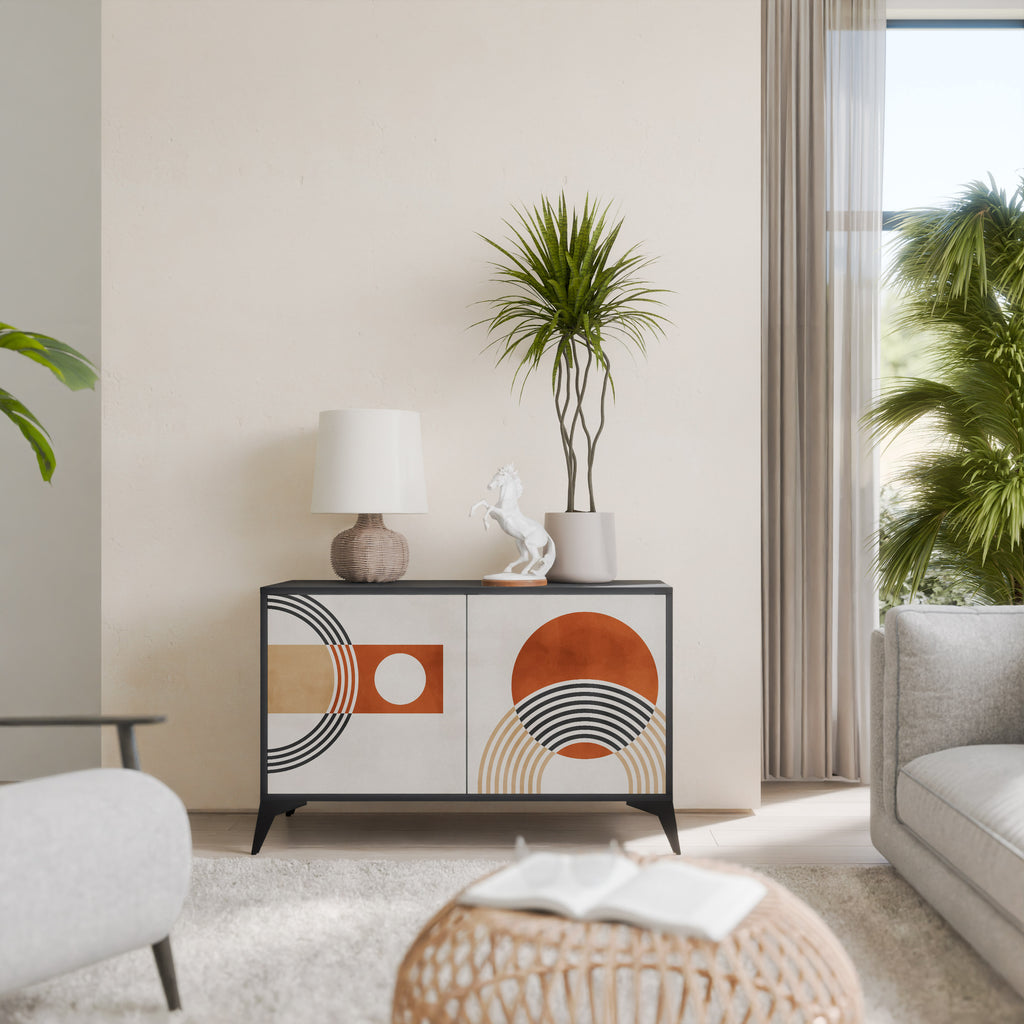 SPACE AROUND 2-Door Sideboard in Black Finish