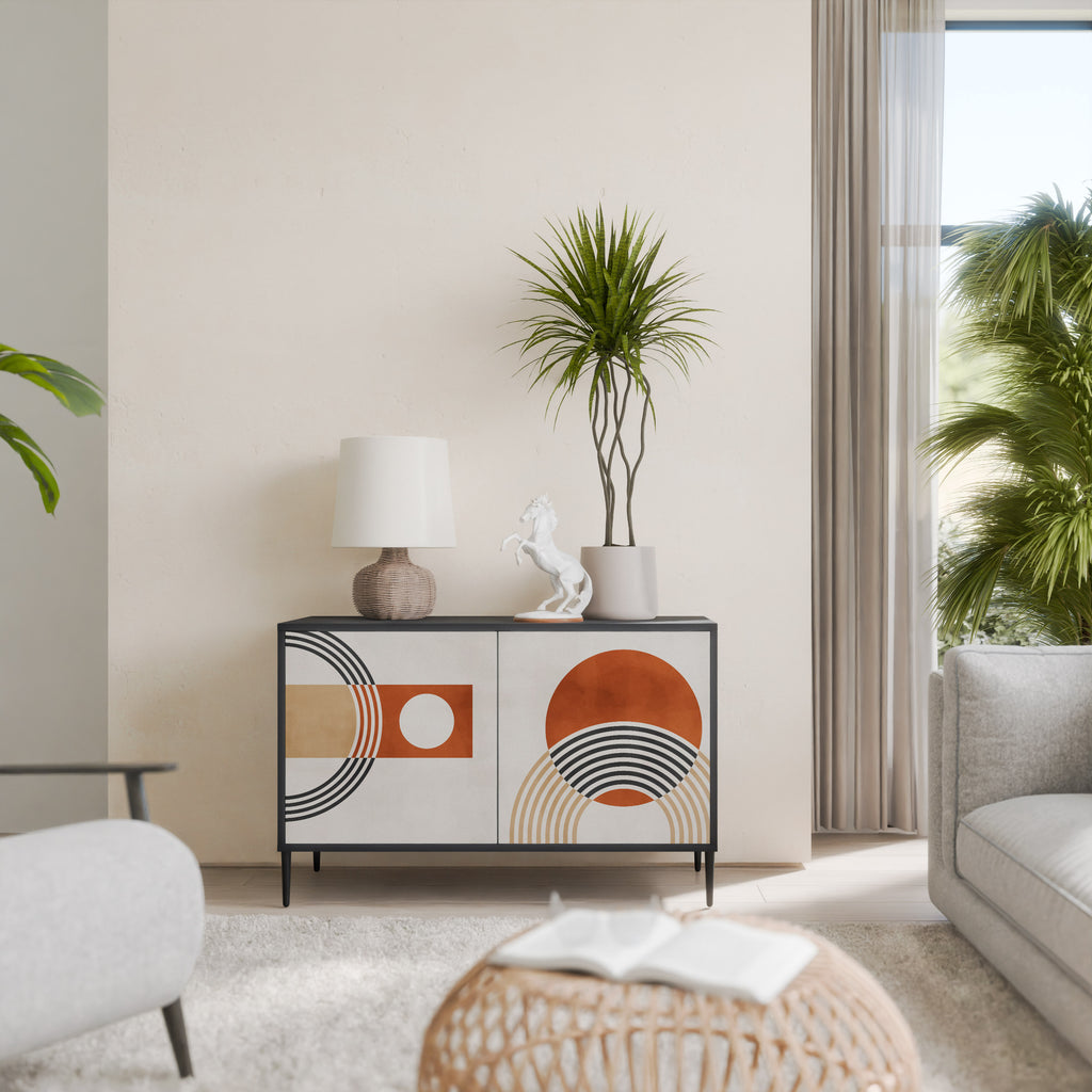 SPACE AROUND 2-Door Sideboard in Black Finish