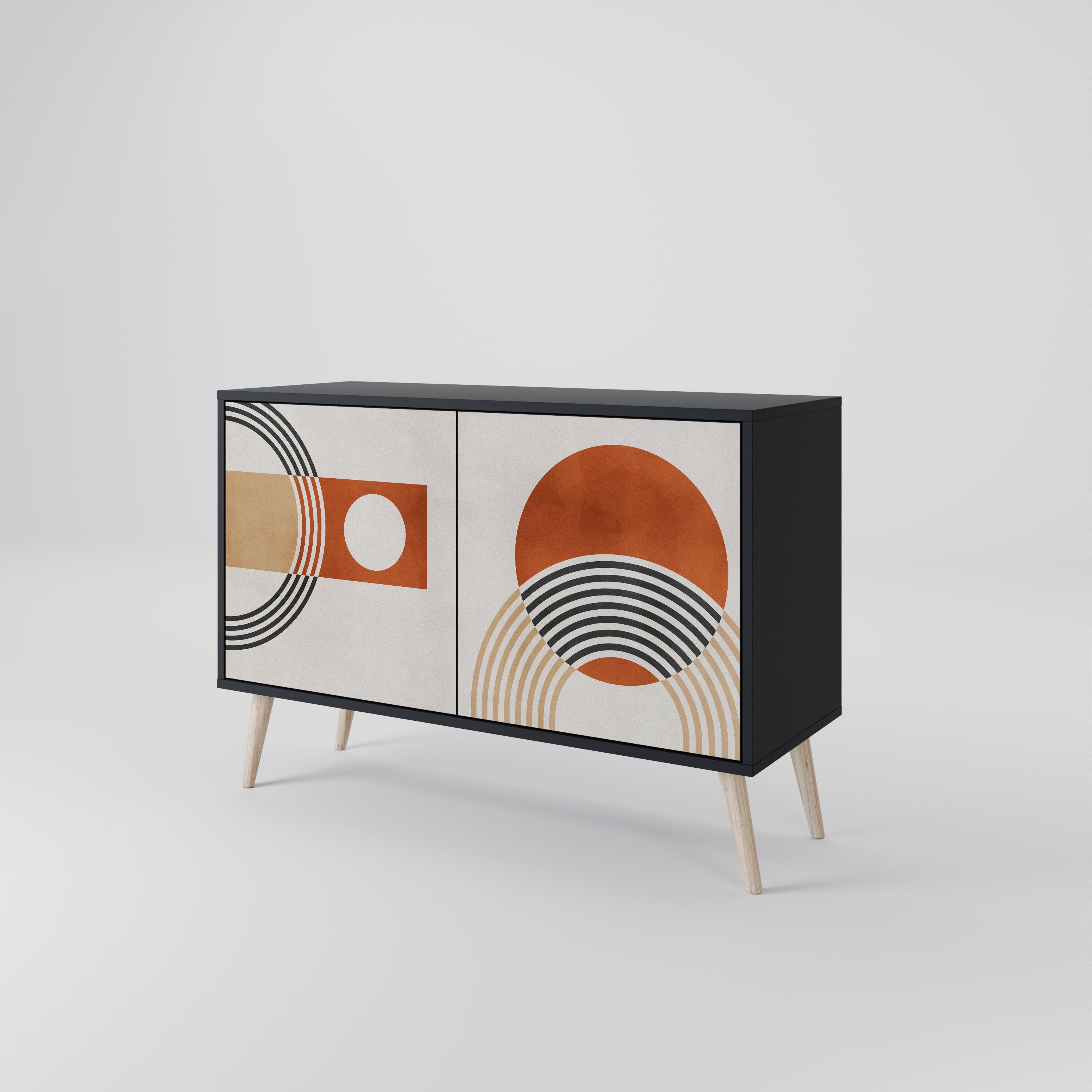 SPACE AROUND 2-Door Sideboard in Black Finish