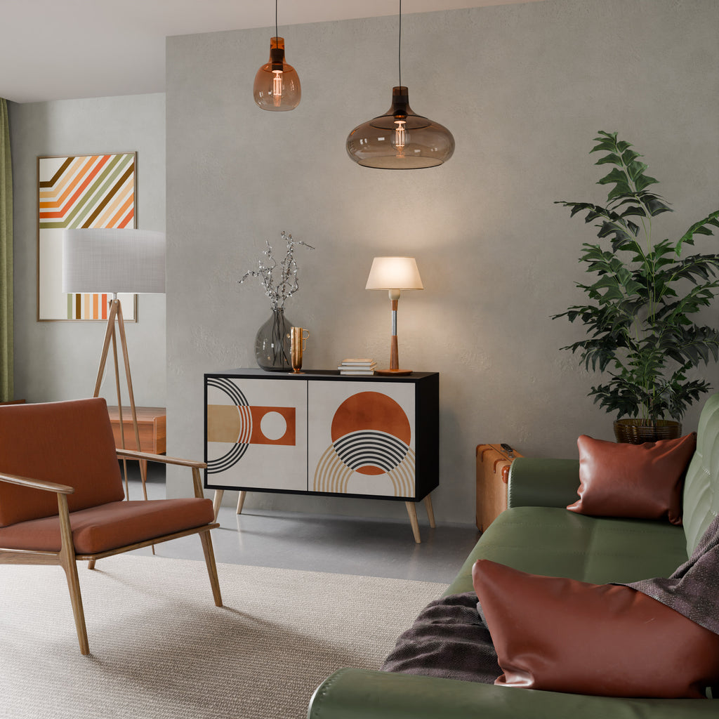 SPACE AROUND 2-Door Sideboard in Black Finish