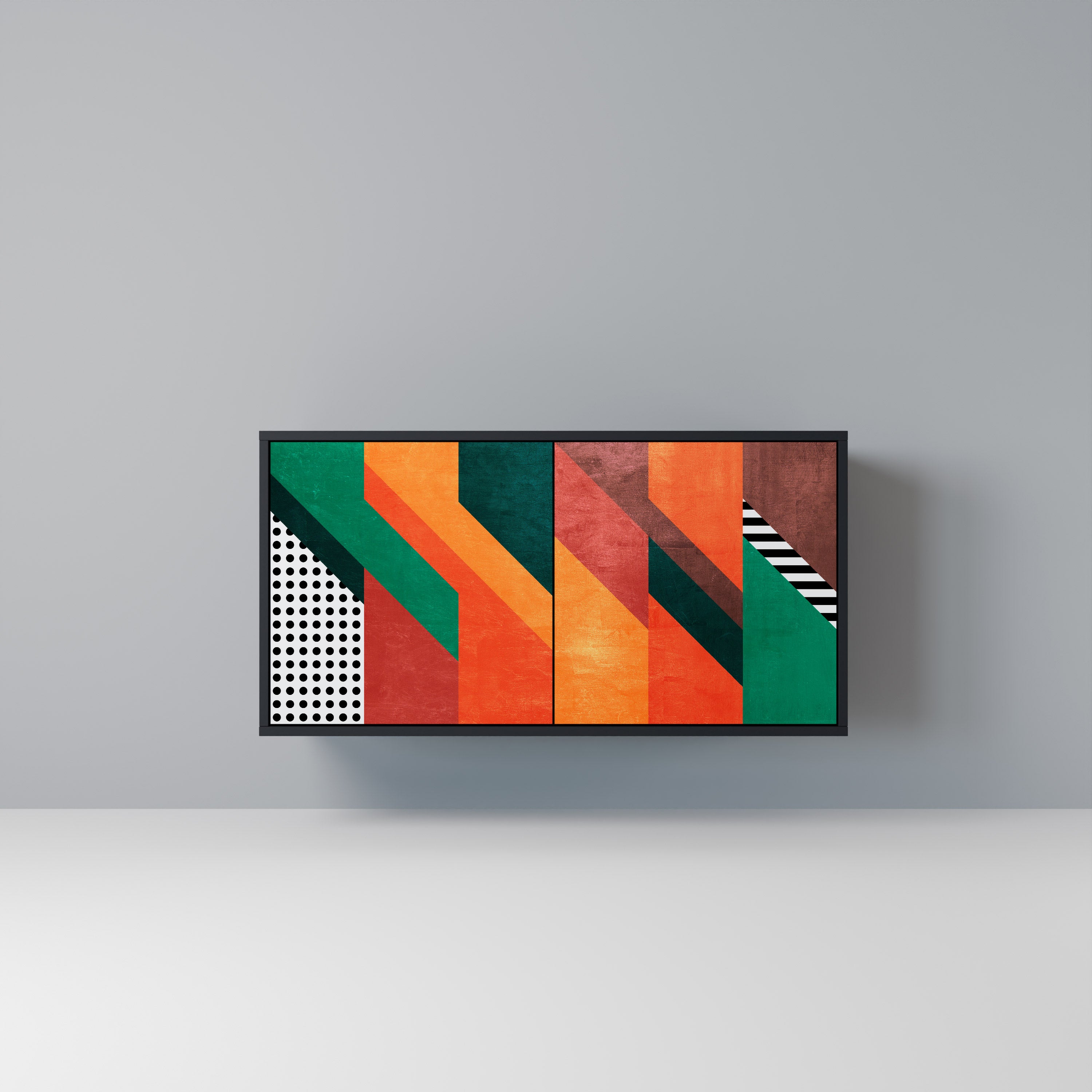 MAKESHIFT ARTISTRY 2-Door Sideboard in Black Finish