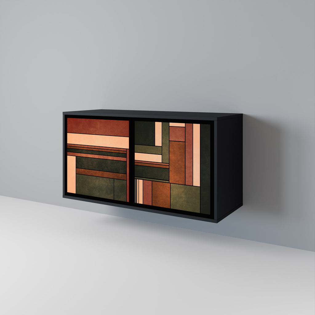 FIGURES OF NATURE 2-Door Sideboard in Black Finish