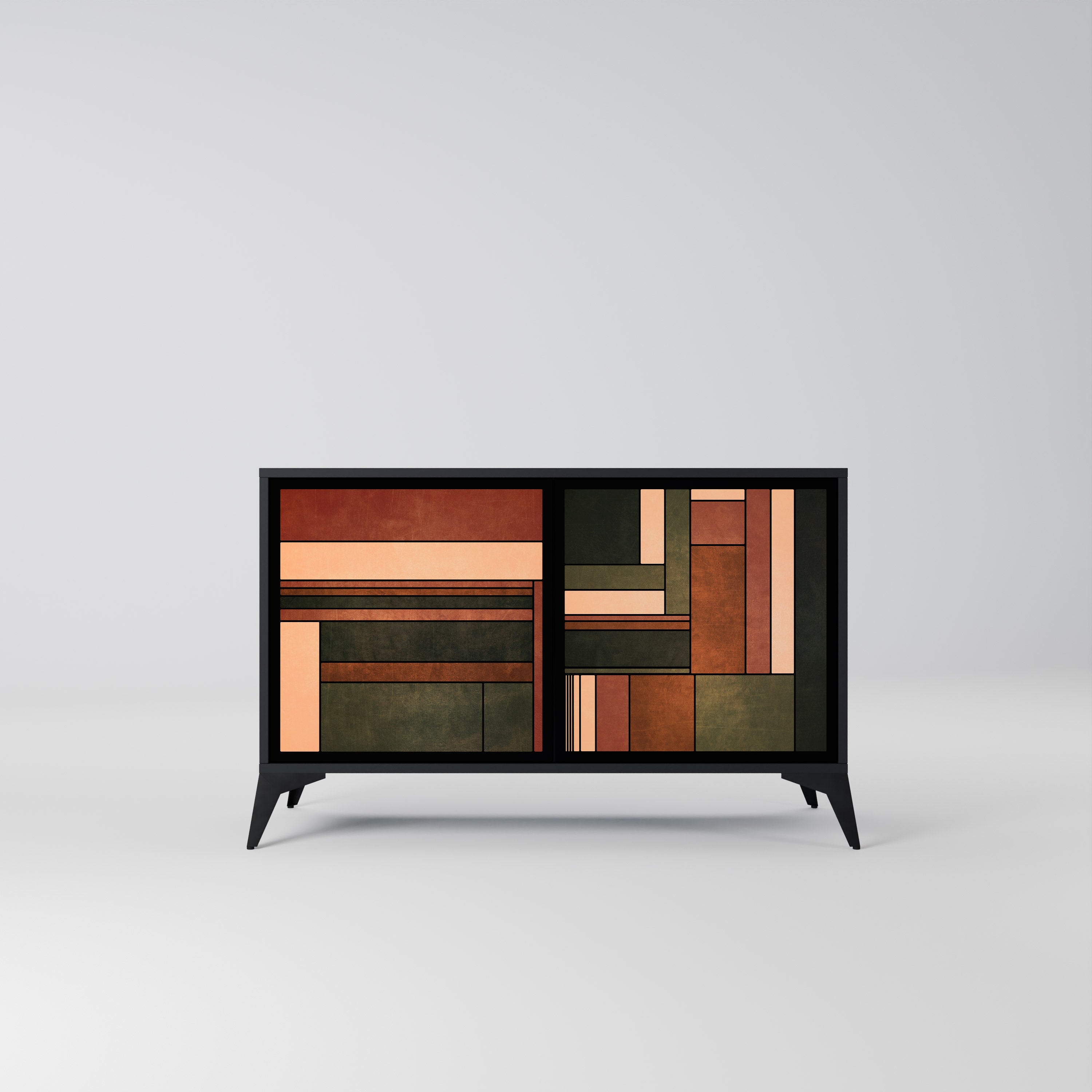 FIGURES OF NATURE 2-Door Sideboard in Black Finish