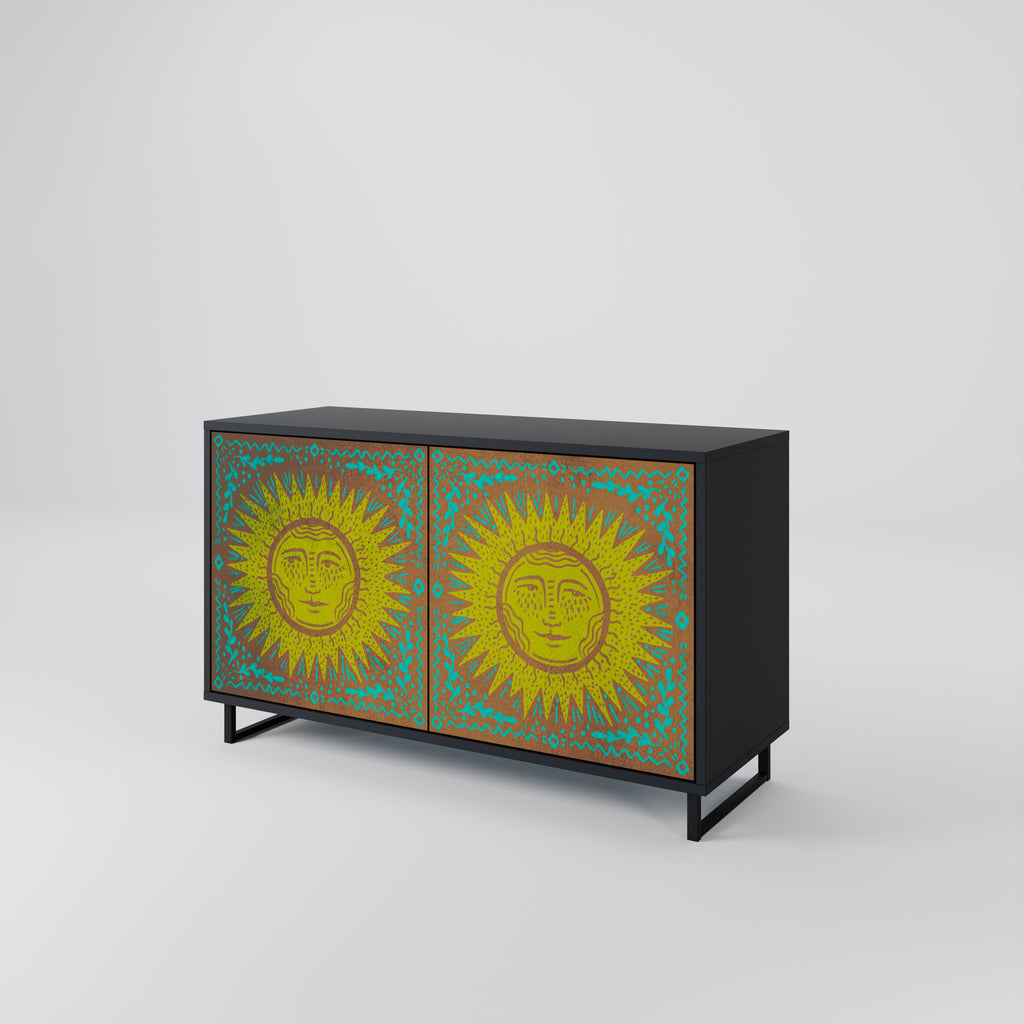 SUNSHINE EULOGY 2-Door Sideboard in Black Finish