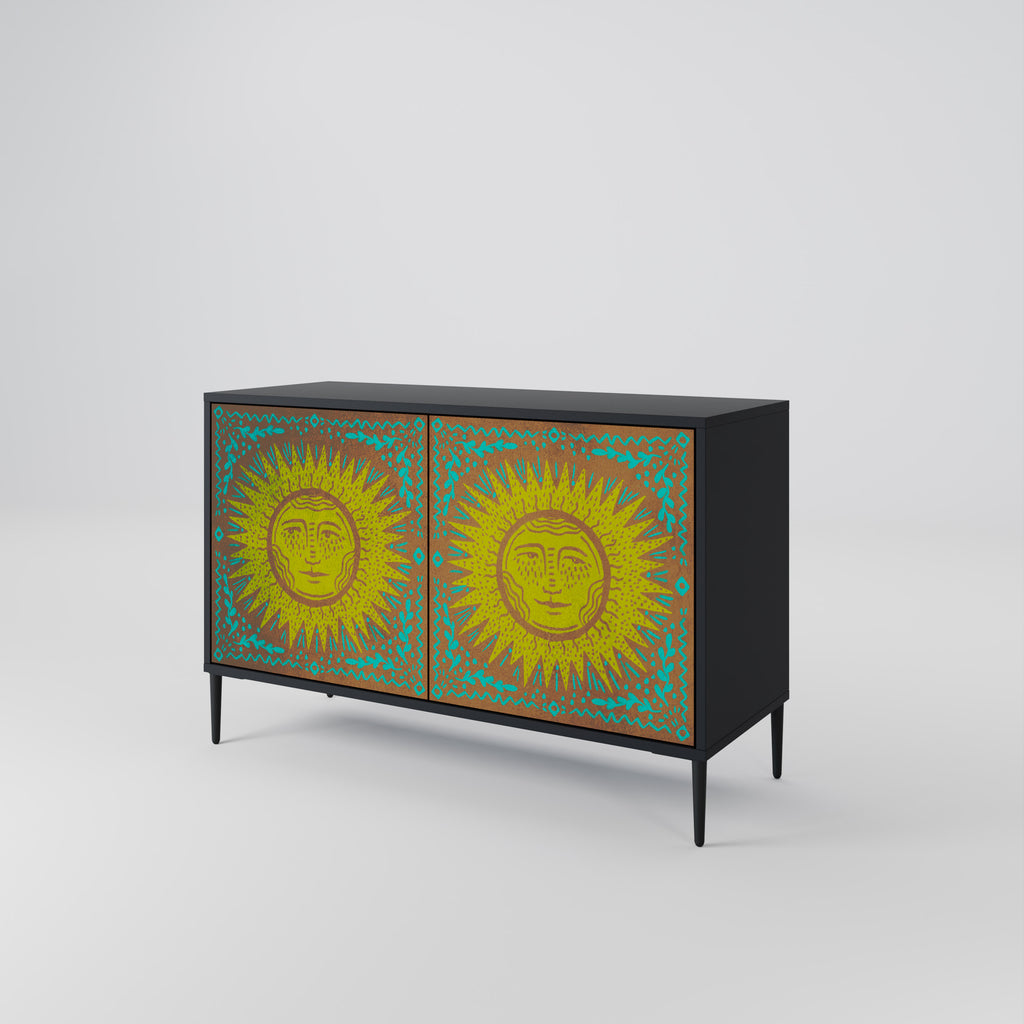 SUNSHINE EULOGY 2-Door Sideboard in Black Finish